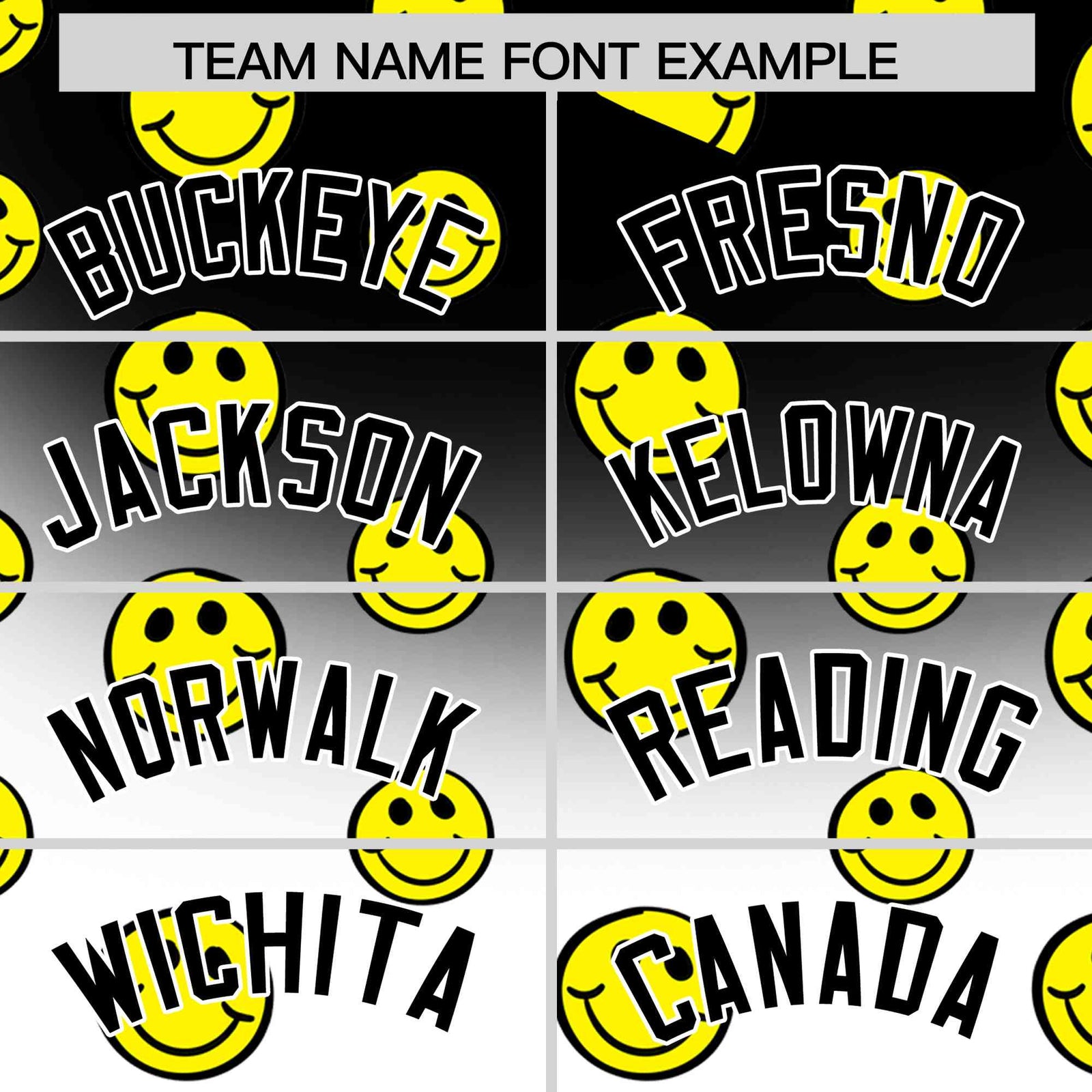 Custom Black White Graffiti Gradient Pattern Authentic Smile Baseball Jersey