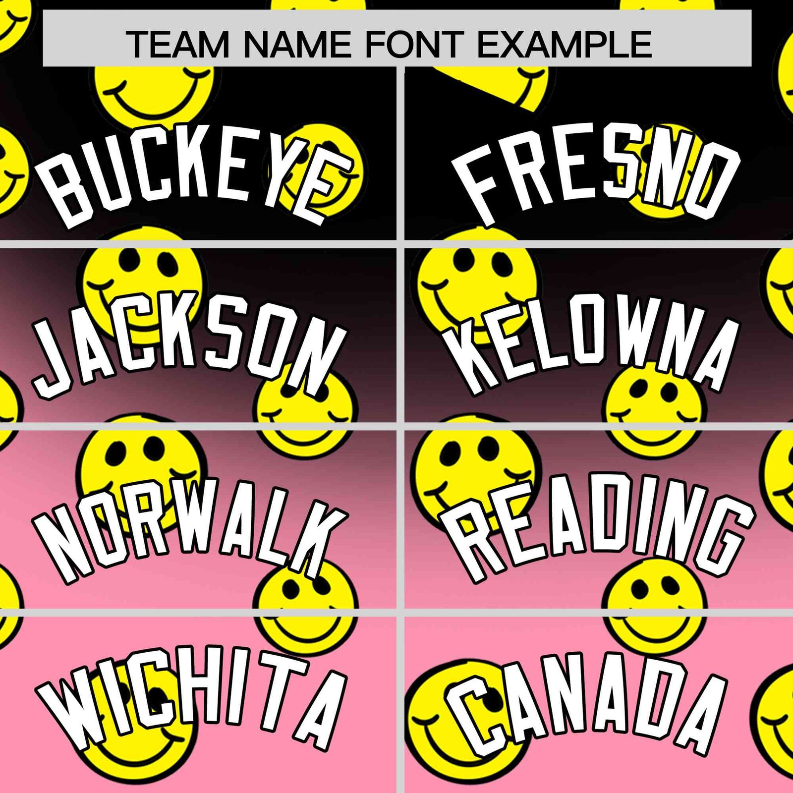 Custom Black Light Pink Graffiti Gradient Pattern Authentic Smile Baseball Jersey