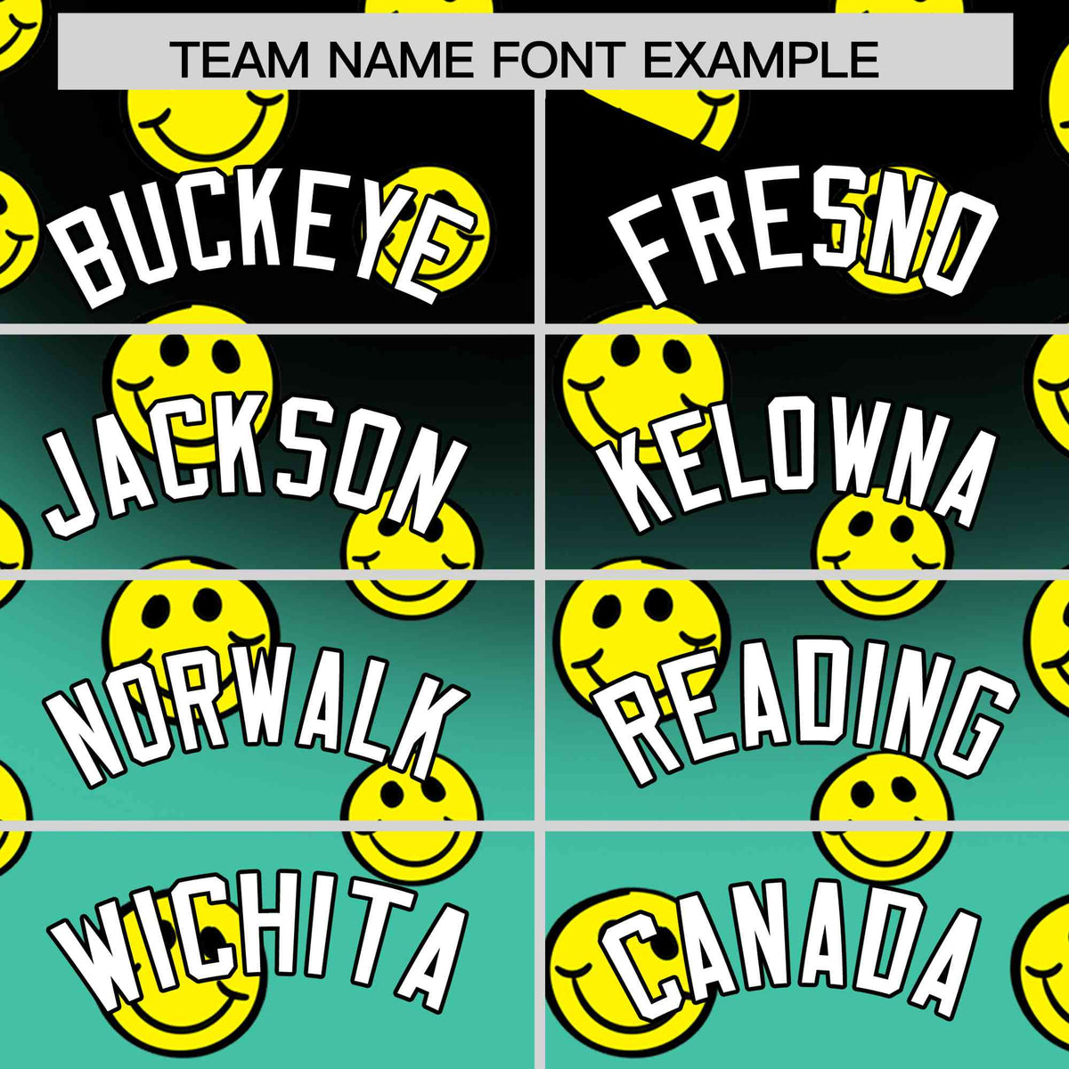 Custom Black Bright Green Graffiti Gradient Pattern Authentic Smile Baseball Jersey