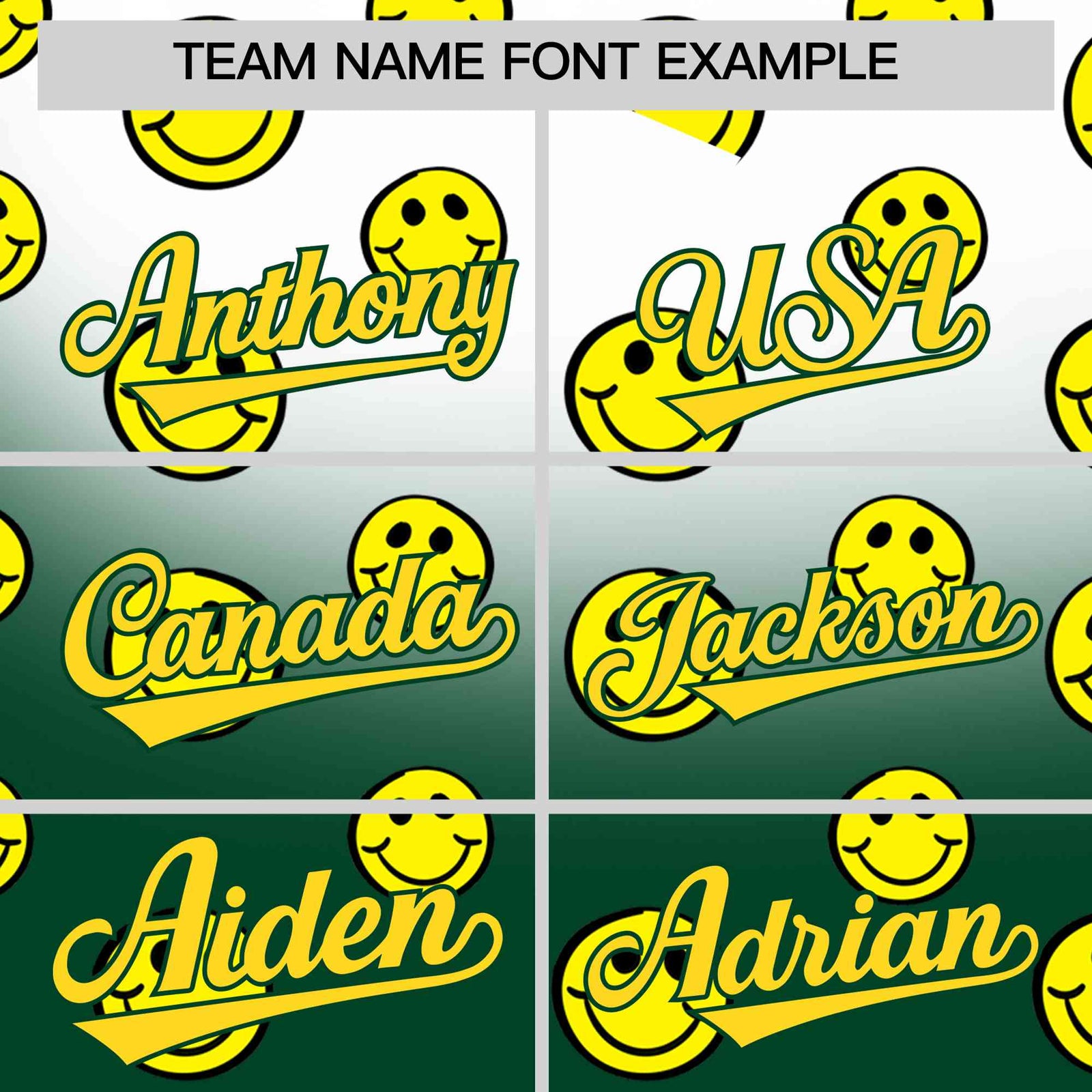 Custom White Green Graffiti Gradient Pattern Authentic Smile Baseball Jersey