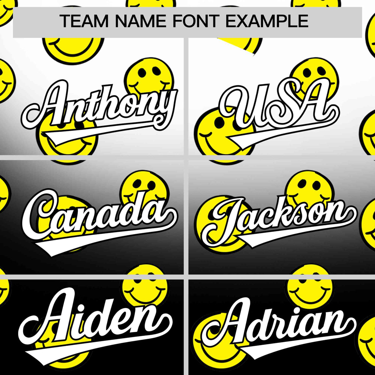 Custom White Black Graffiti Gradient Pattern Authentic Smile Baseball Jersey