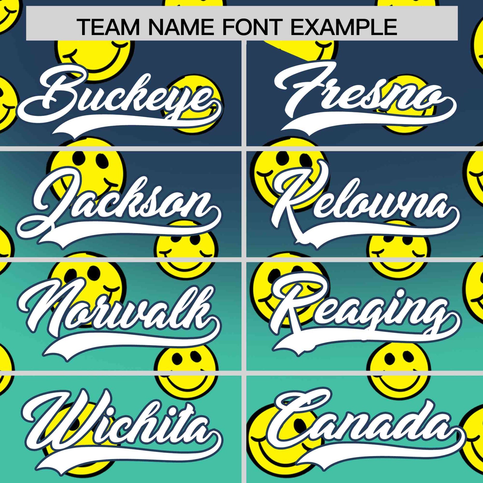 Custom Midnight Blue Bright Green Graffiti Gradient Pattern Authentic Smile Baseball Jersey