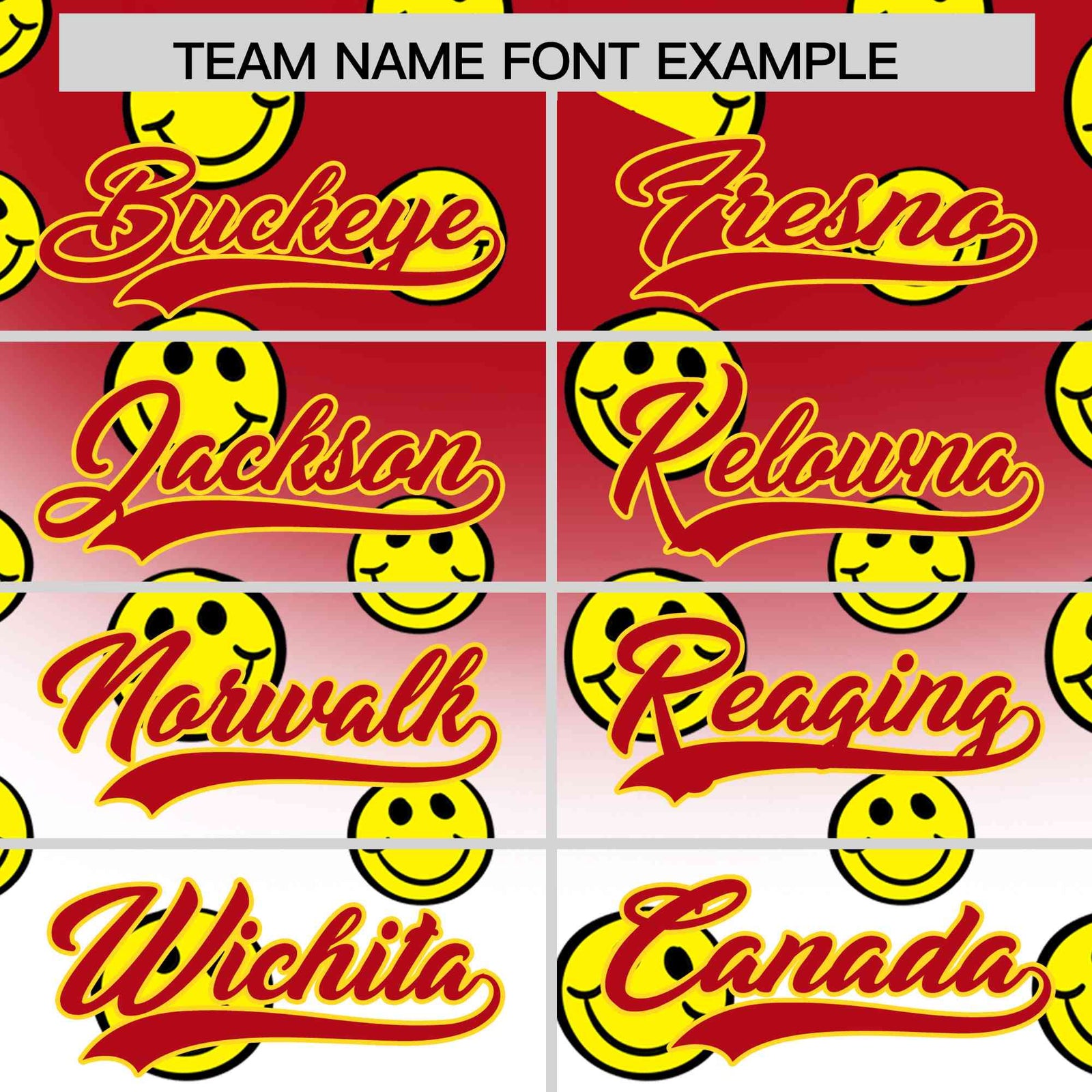 Custom Red White Graffiti Gradient Pattern Authentic Smile Baseball Jersey