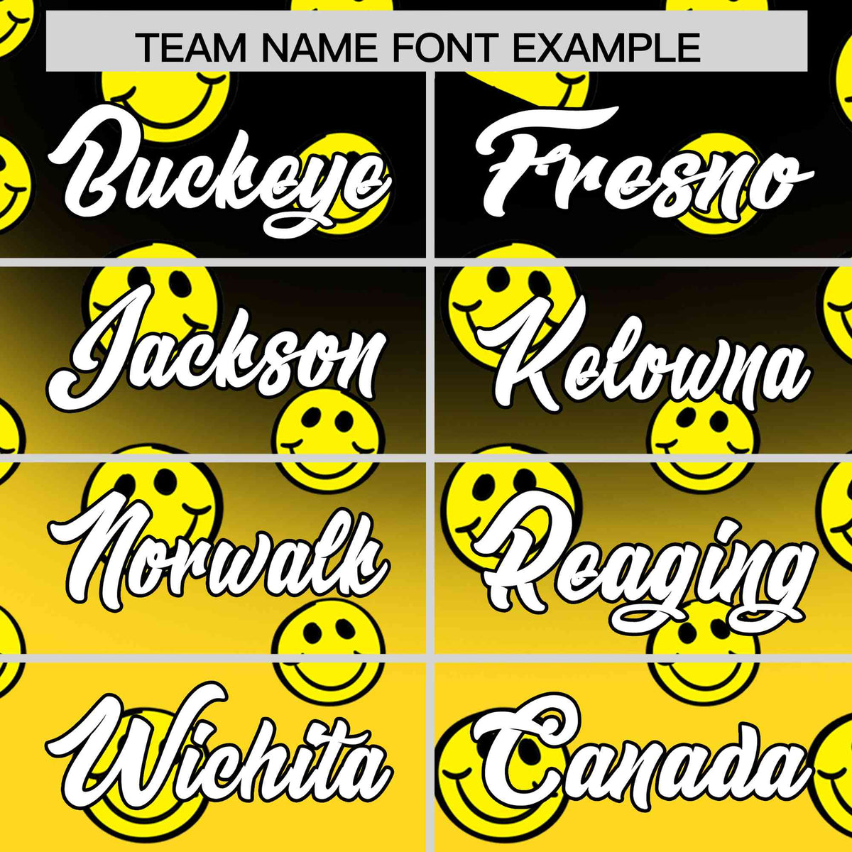 Custom Black Gold Graffiti Gradient Pattern Authentic Smile Baseball Jersey