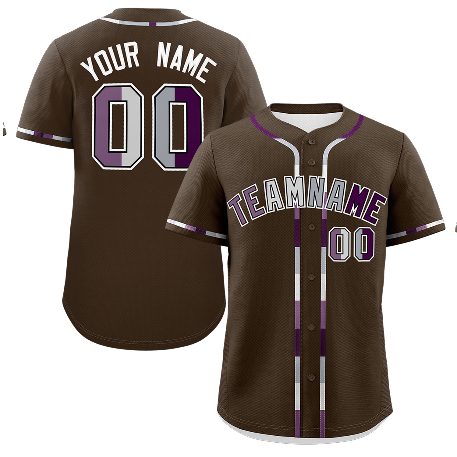 Custom Brown Genderless For Pride Month Classic Style Baseball Jersey| KXKSHOP
