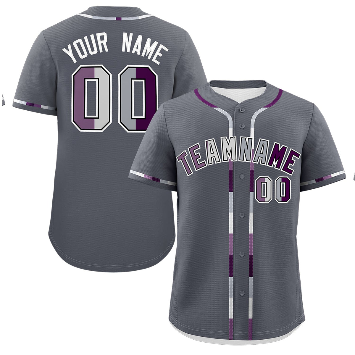 Custom Dark Gray Genderless For Pride Month Classic Style Baseball Jersey| KXKSHOP