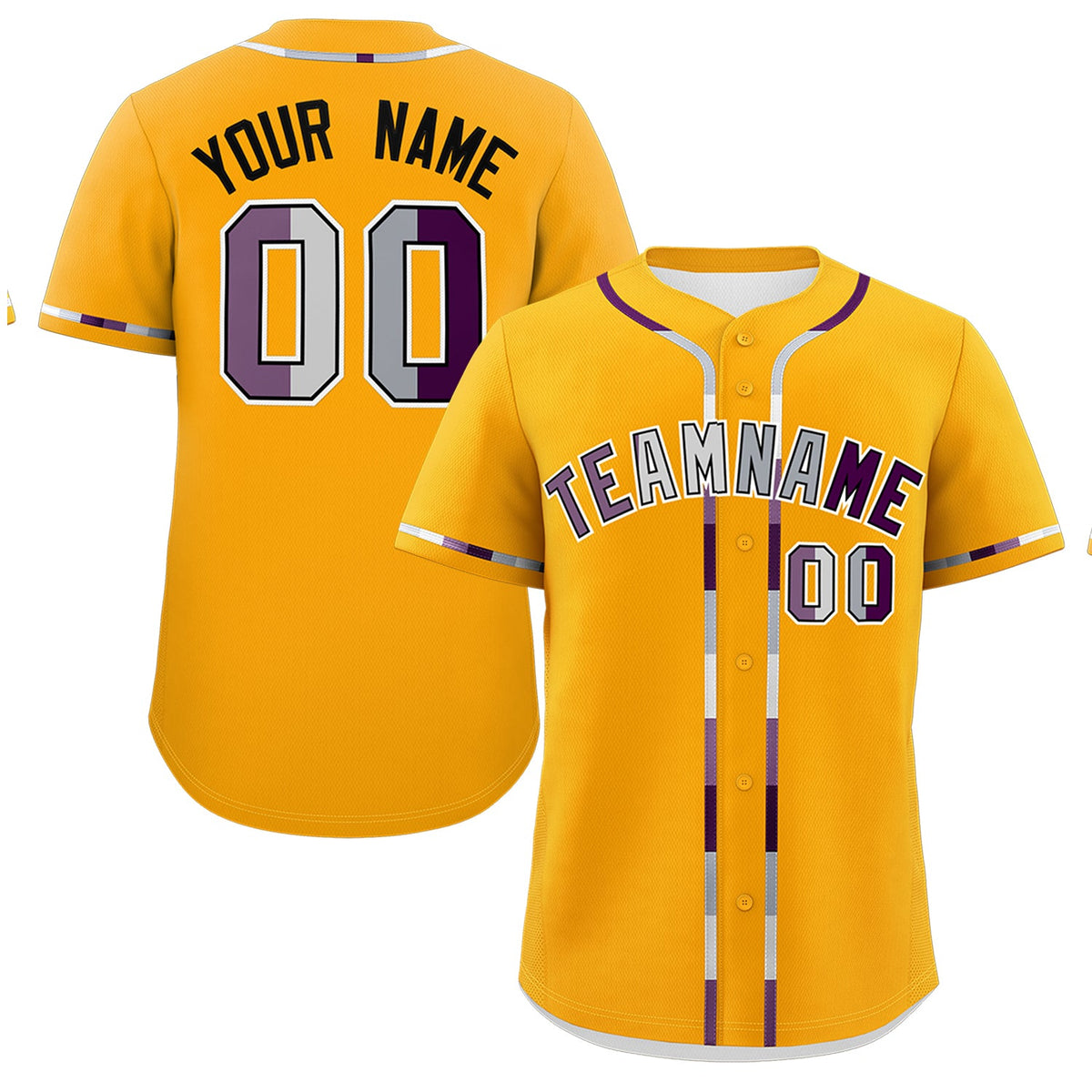 Custom Yellow Genderless For Pride Month Classic Style Baseball Jersey| KXKSHOP