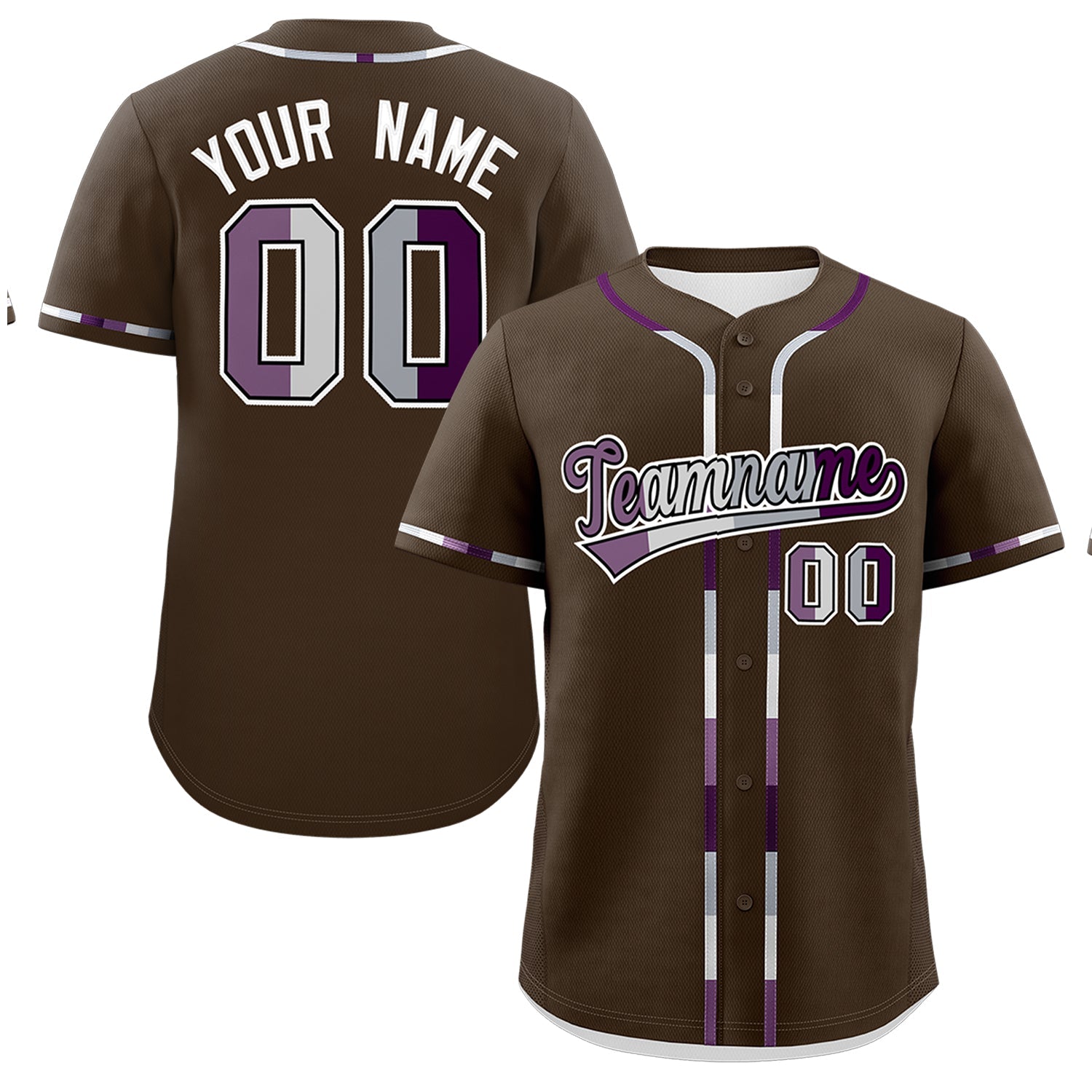 Custom Brown Genderless For Pride Month Classic Style Baseball Jersey| KXKSHOP