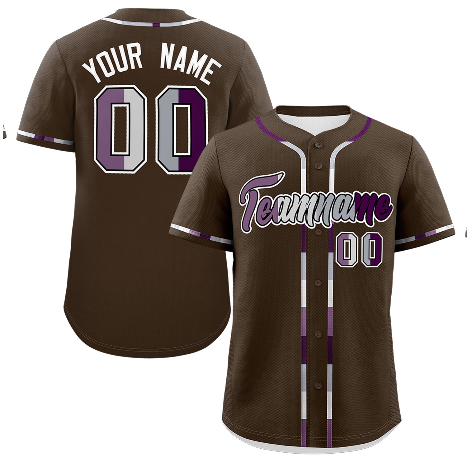 Custom Brown Genderless For Pride Month Classic Style Baseball Jersey| KXKSHOP
