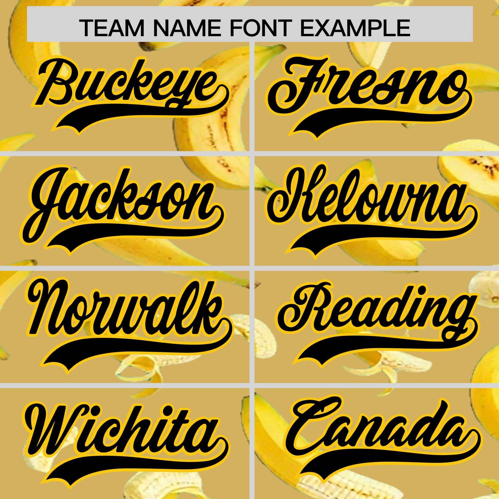 Custom Old Gold Banana Graffiti Pattern Fashion Authentic Baseball Jersey | Graffiti Pattern | Embroidery&Dye-sublimation printing | KXKSHOP