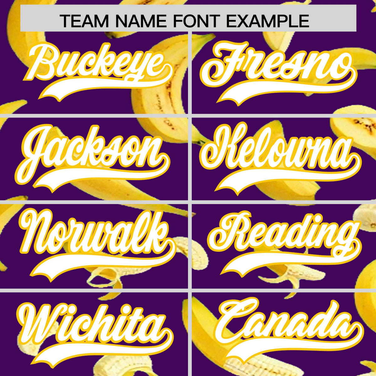Custom Purple-02 Banana Graffiti Pattern Fashion Authentic Baseball Jersey | Graffiti Pattern | Embroidery&Dye-sublimation printing | KXKSHOP