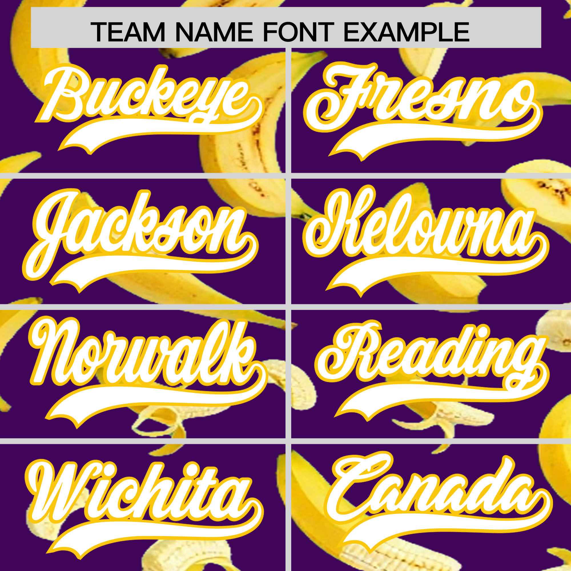Custom Purple-02 Banana Graffiti Pattern Fashion Authentic Baseball Jersey | Graffiti Pattern | Embroidery&Dye-sublimation printing | KXKSHOP