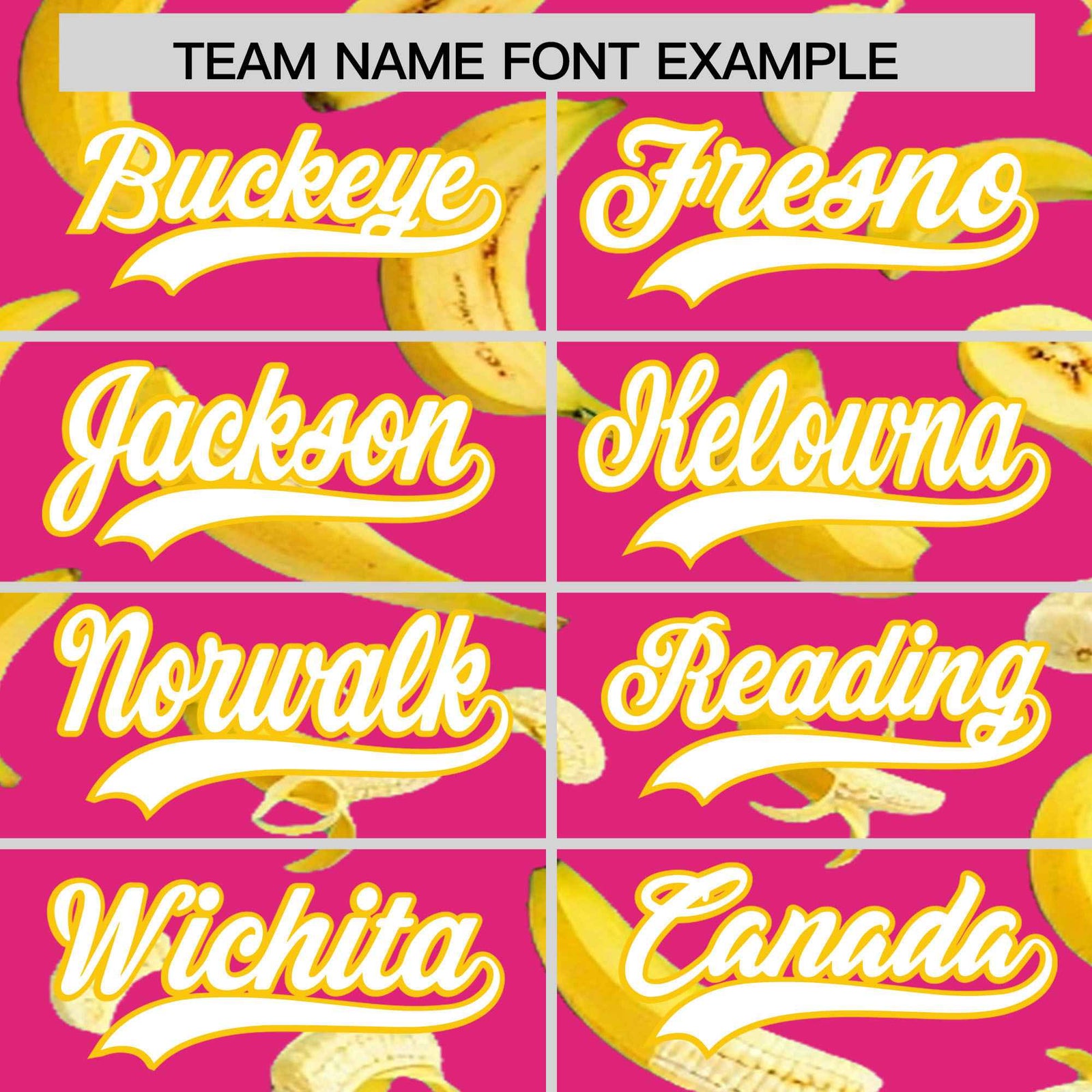 Custom Rose Red Banana Graffiti Pattern Fashion Authentic Baseball Jersey | Graffiti Pattern | Embroidery&Dye-sublimation printing | KXKSHOP