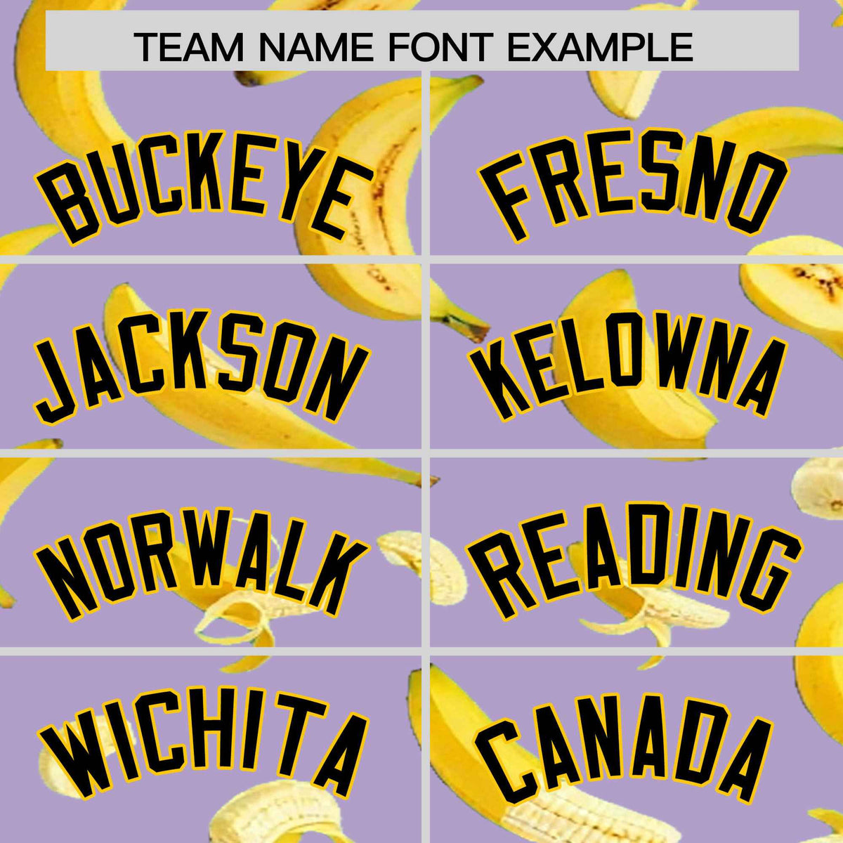 Custom Light Purple Banana Graffiti Pattern Fashion Authentic Baseball Jersey | Graffiti Pattern | Embroidery&amp;Dye-sublimation printing | KXKSHOP