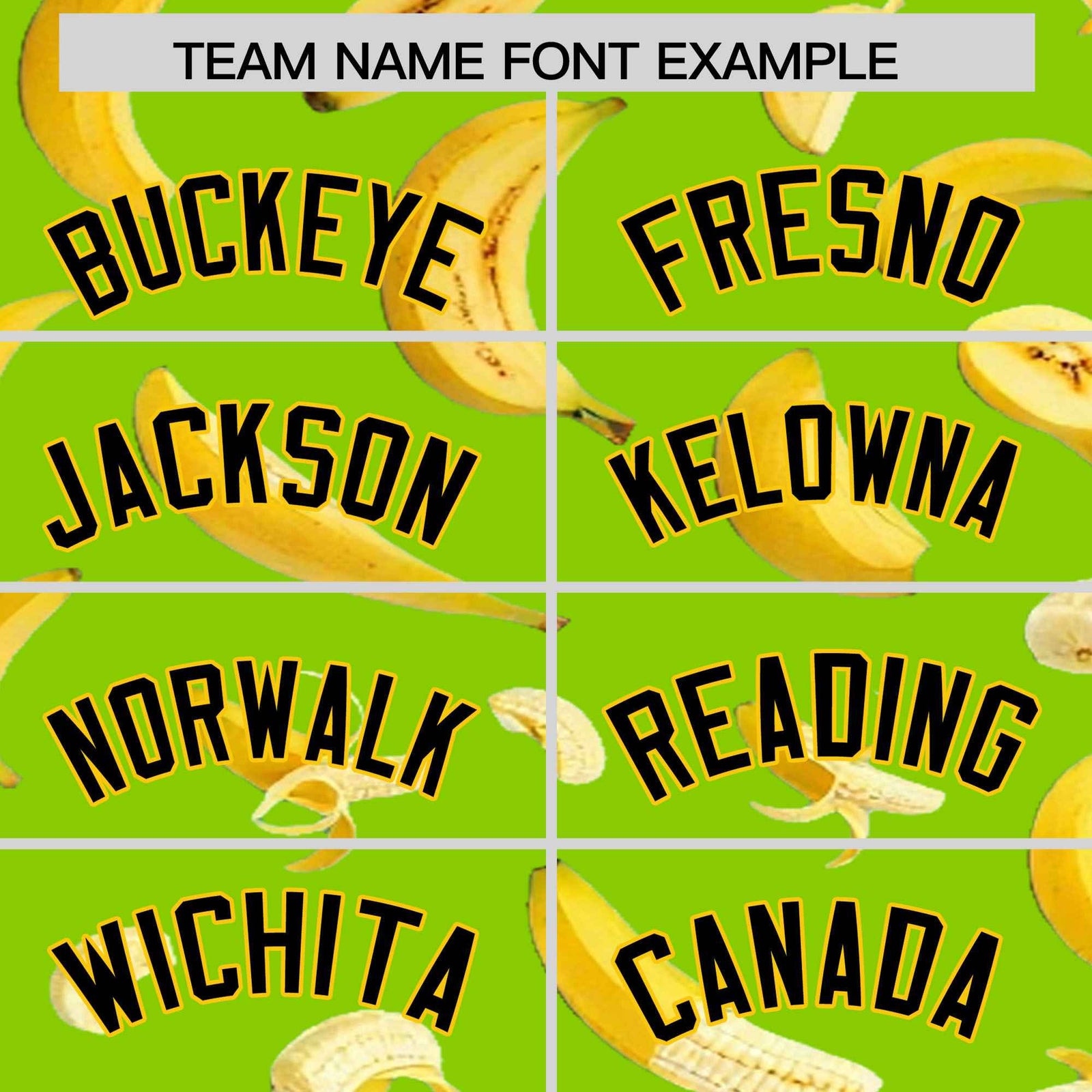 Custom Neon Green Banana Graffiti Pattern Fashion Authentic Baseball Jersey | Graffiti Pattern | Embroidery&Dye-sublimation printing | KXKSHOP