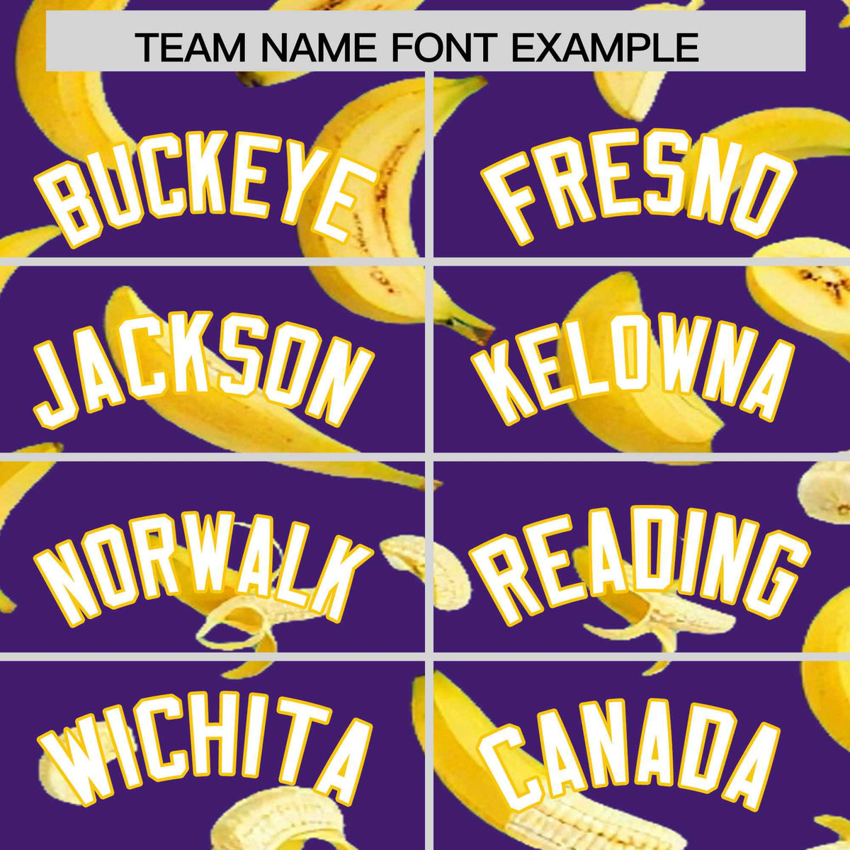 Custom Purple Banana Graffiti Pattern Fashion Authentic Baseball Jersey | Graffiti Pattern | Embroidery&Dye-sublimation printing | KXKSHOP