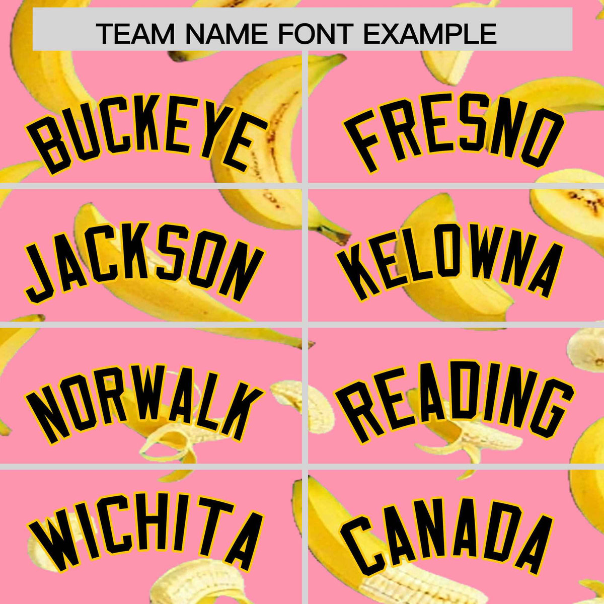 Custom Light Pink Banana Graffiti Pattern Fashion Authentic Baseball Jersey | Graffiti Pattern | Embroidery&Dye-sublimation printing | KXKSHOP