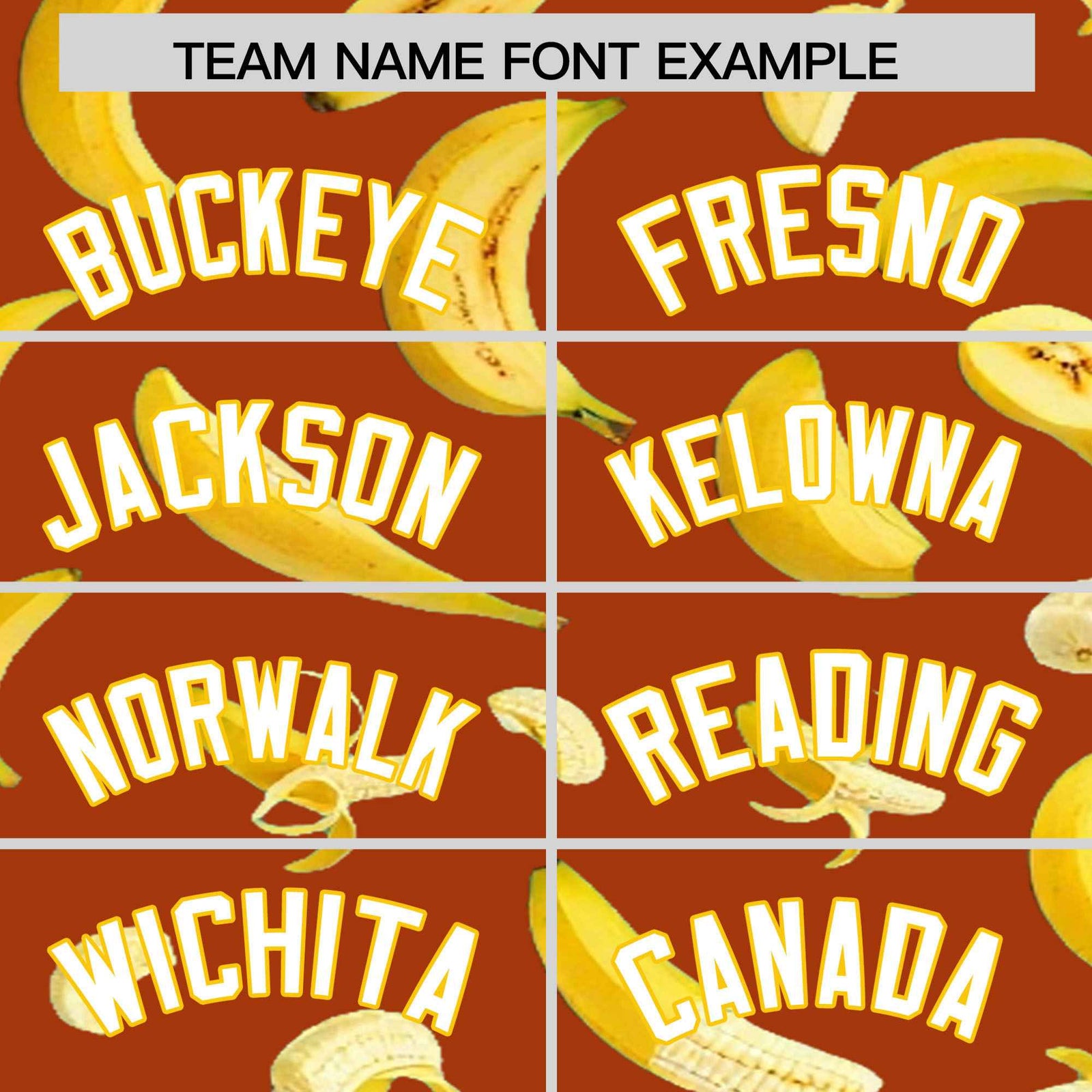 Custom Dark Orange Banana Graffiti Pattern Fashion Authentic Baseball Jersey | Graffiti Pattern | Embroidery&Dye-sublimation printing | KXKSHOP