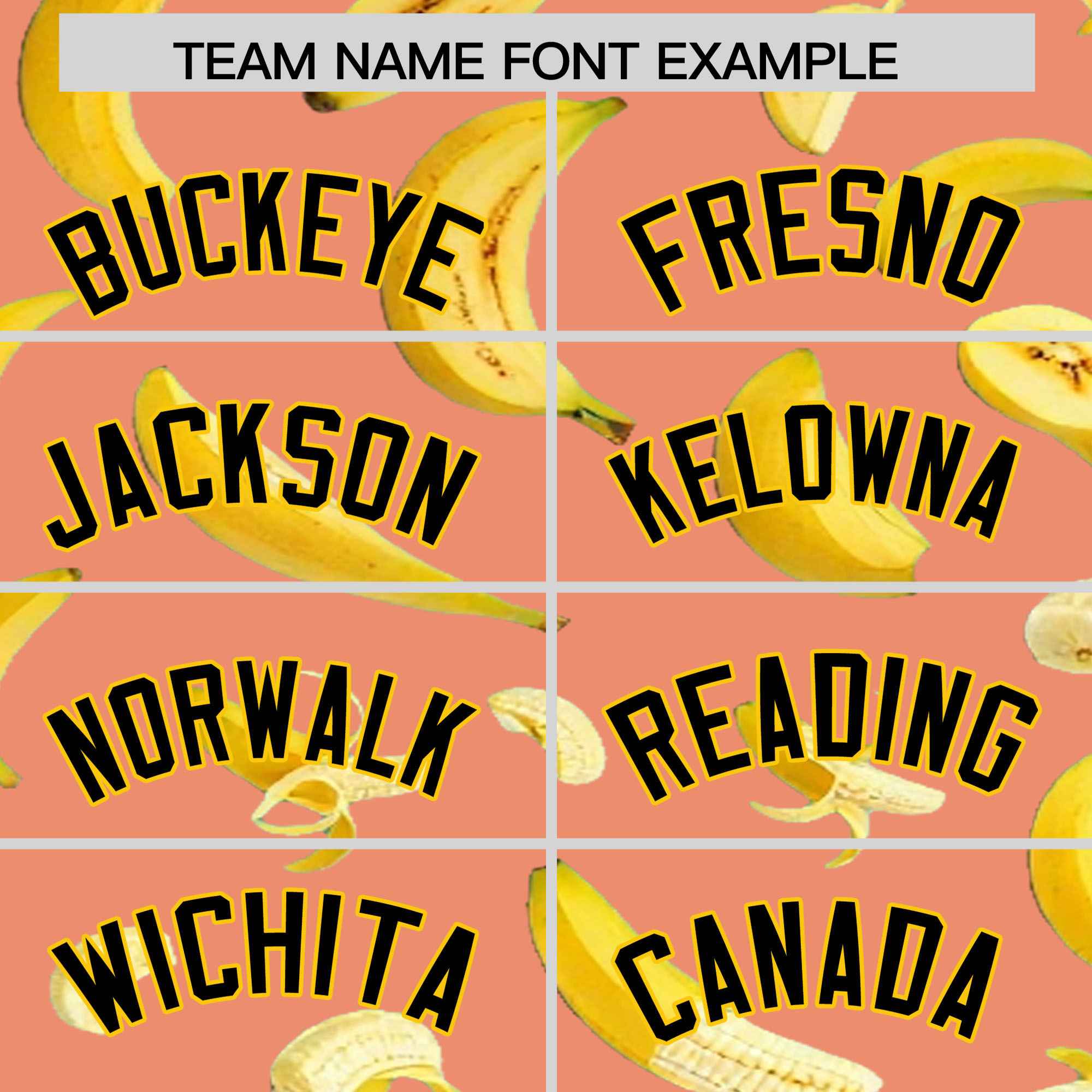 Custom Light Orange Banana Graffiti Pattern Fashion Authentic Baseball Jersey | Graffiti Pattern | Embroidery&Dye-sublimation printing | KXKSHOP