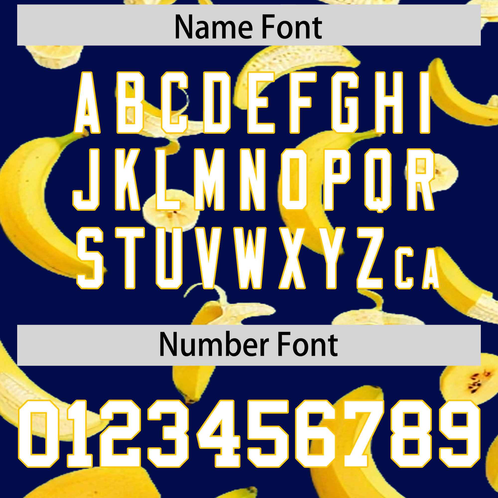 Custom Dark Blue Banana Graffiti Pattern Fashion Authentic Baseball Jersey | Graffiti Pattern | Embroidery&Dye-sublimation printing | KXKSHOP