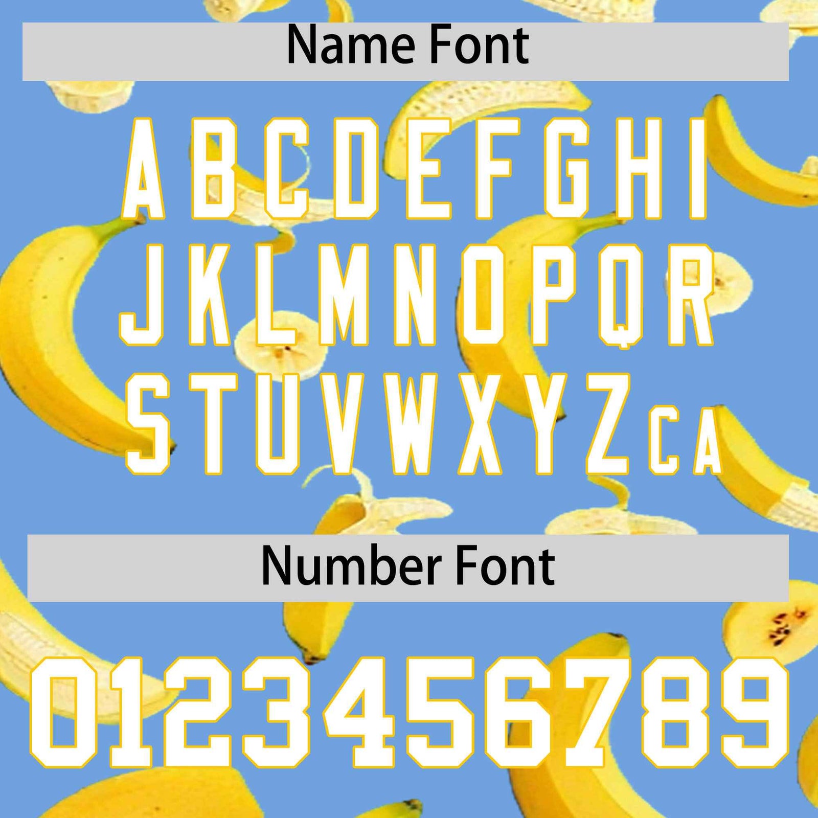 Custom Light Blue Banana Graffiti Pattern Fashion Authentic Baseball Jersey | Graffiti Pattern | Embroidery&Dye-sublimation printing | KXKSHOP