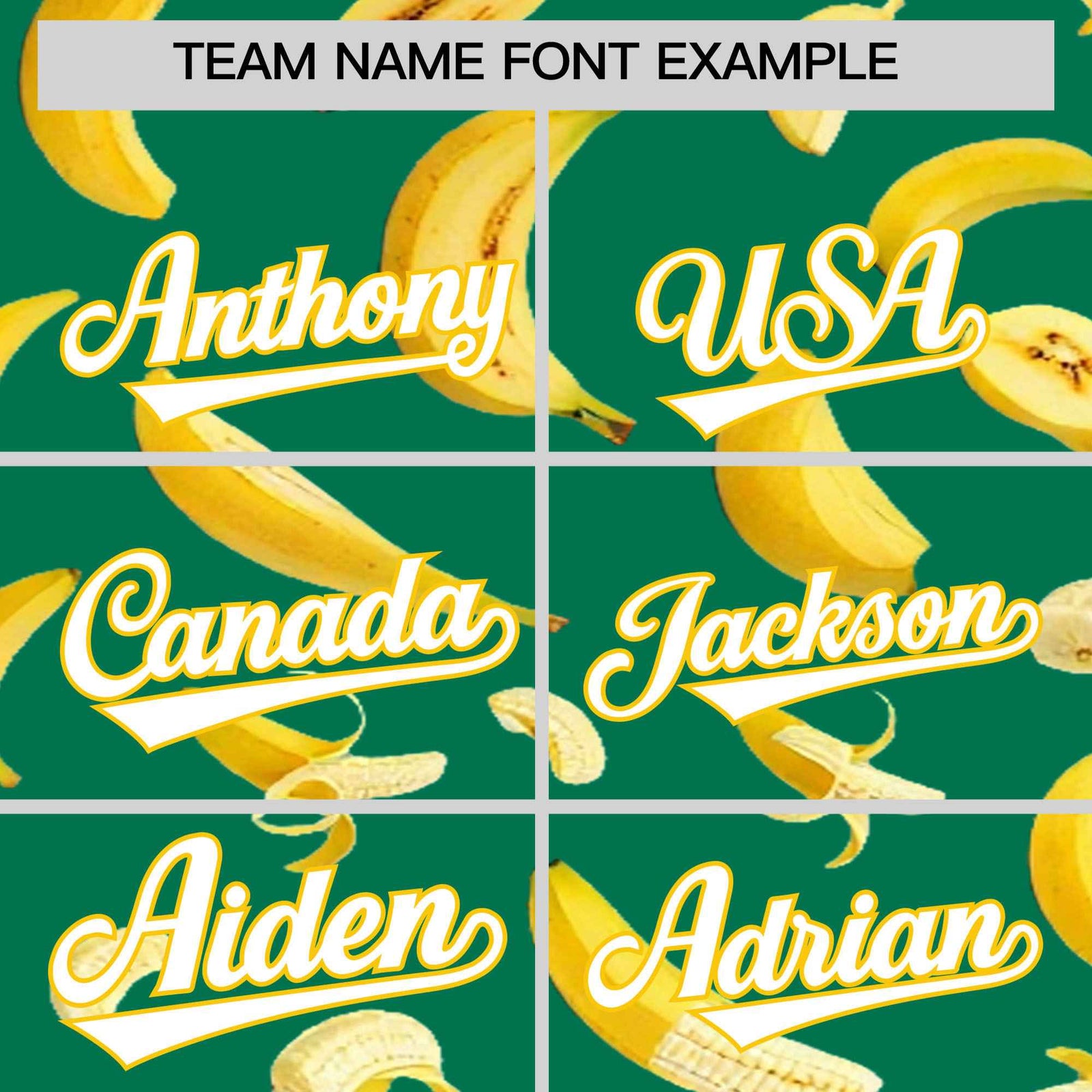 Custom Kelly Green Banana Graffiti Pattern Fashion Authentic Baseball Jersey | Graffiti Pattern | Embroidery&Dye-sublimation printing | KXKSHOP