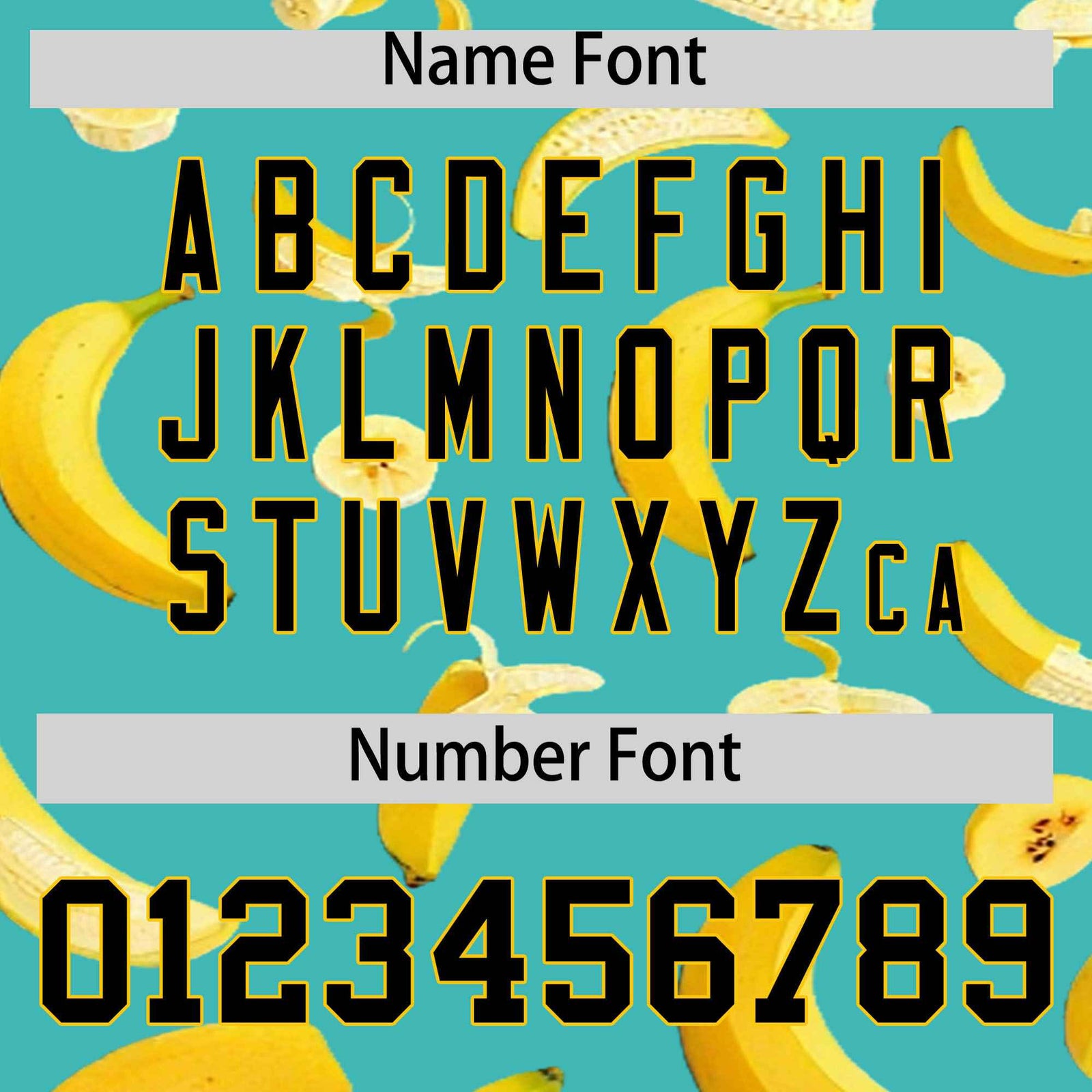 Custom Teal Banana Graffiti Pattern Fashion Authentic Baseball Jersey | Graffiti Pattern | Embroidery&Dye-sublimation printing | KXKSHOP