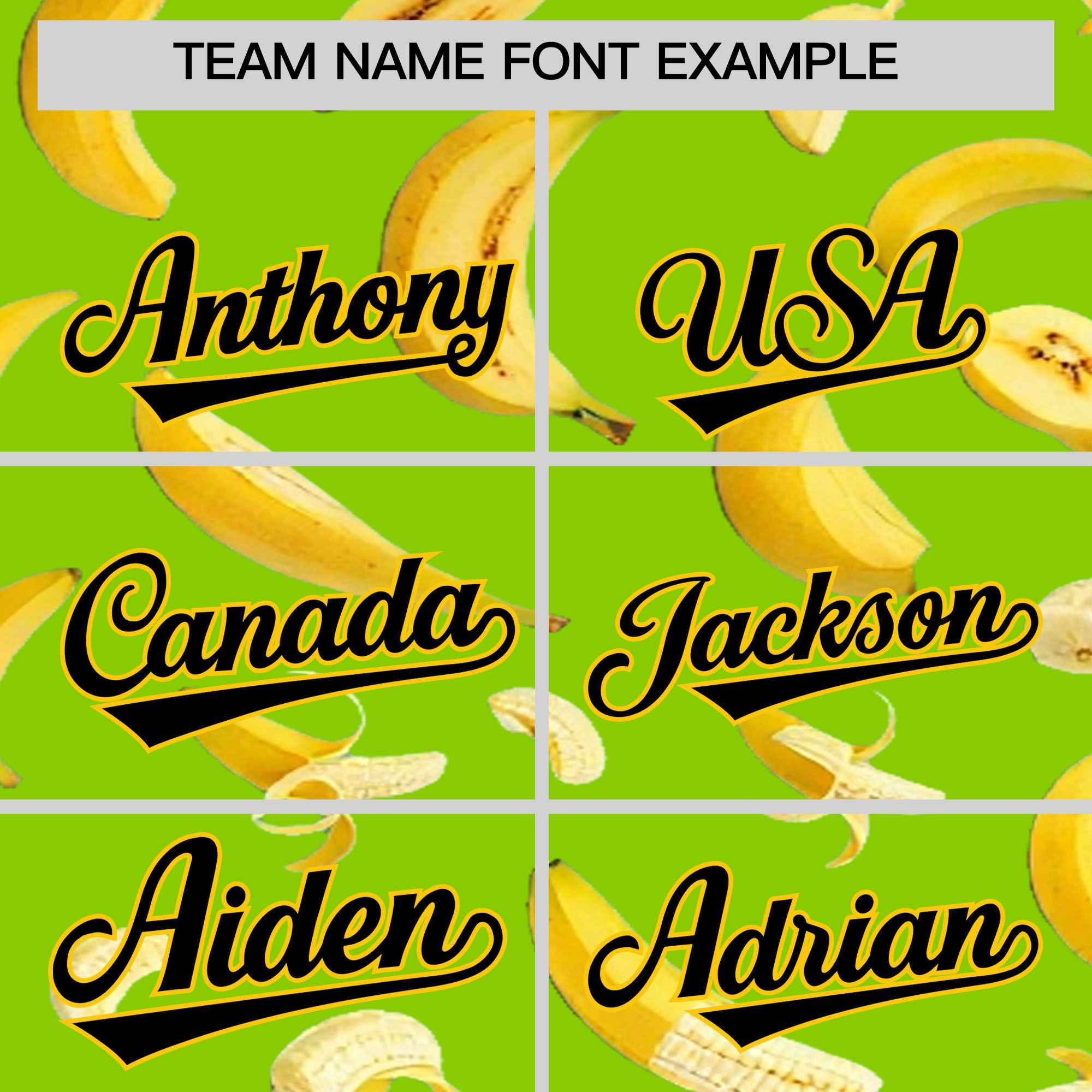 Custom Neon Green Banana Graffiti Pattern Fashion Authentic Baseball Jersey | Graffiti Pattern | Embroidery&Dye-sublimation printing | KXKSHOP