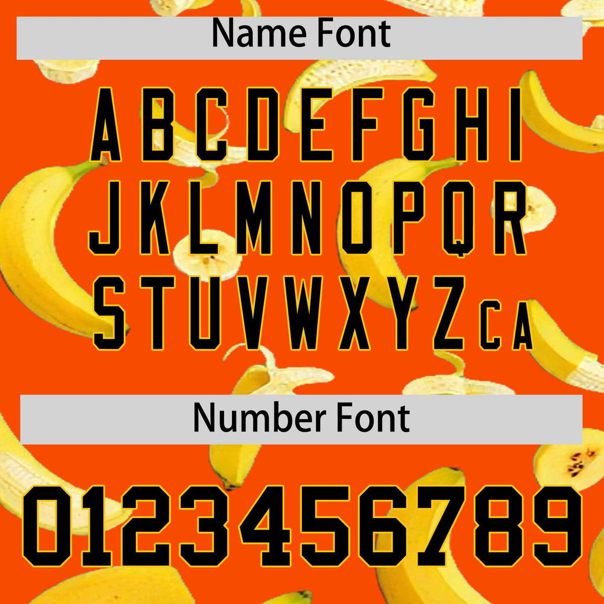 Custom Orange Banana Graffiti Pattern Fashion Authentic Baseball Jersey | Graffiti Pattern | Embroidery&Dye-sublimation printing | KXKSHOP