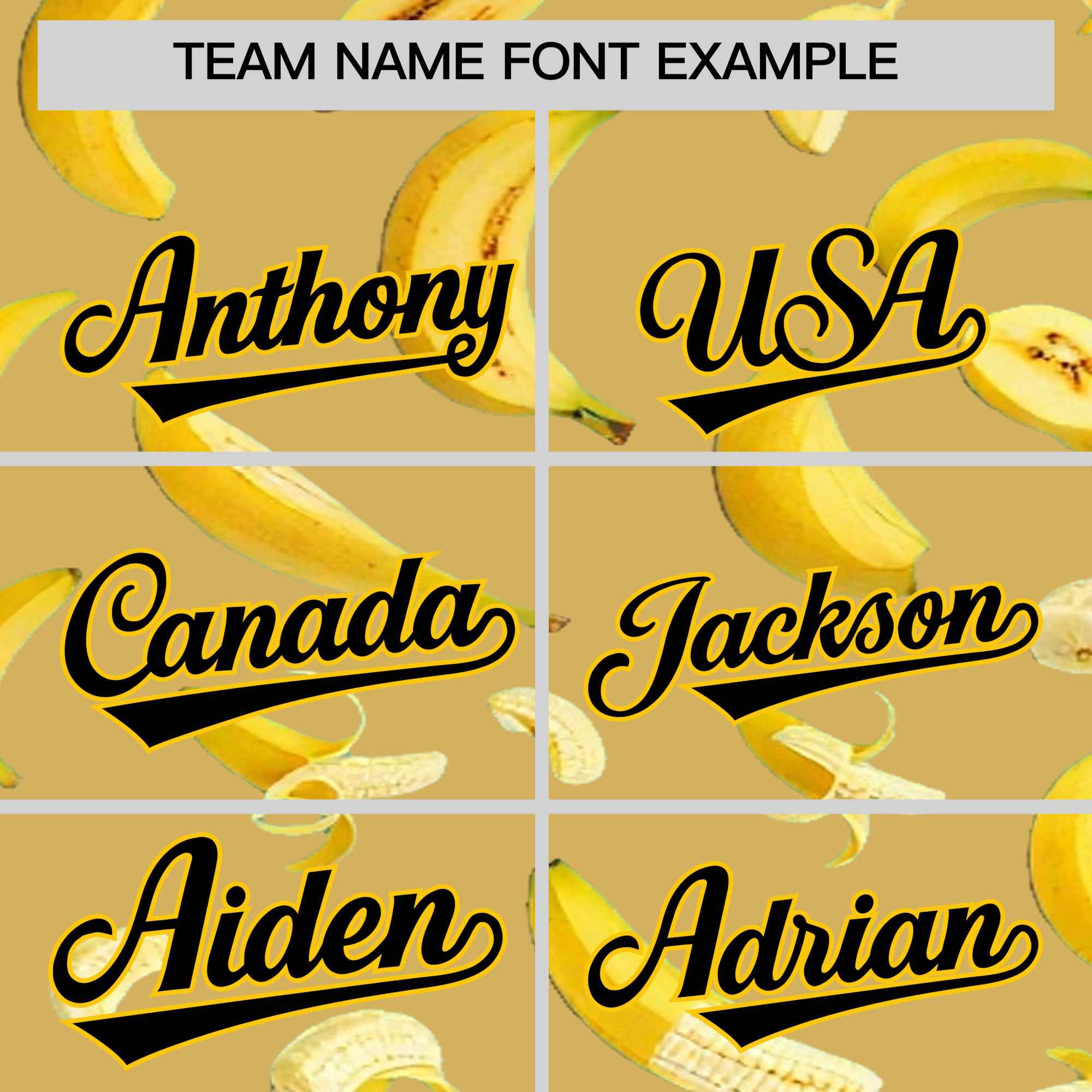 Custom Old Gold Banana Graffiti Pattern Fashion Authentic Baseball Jersey | Graffiti Pattern | Embroidery&Dye-sublimation printing | KXKSHOP