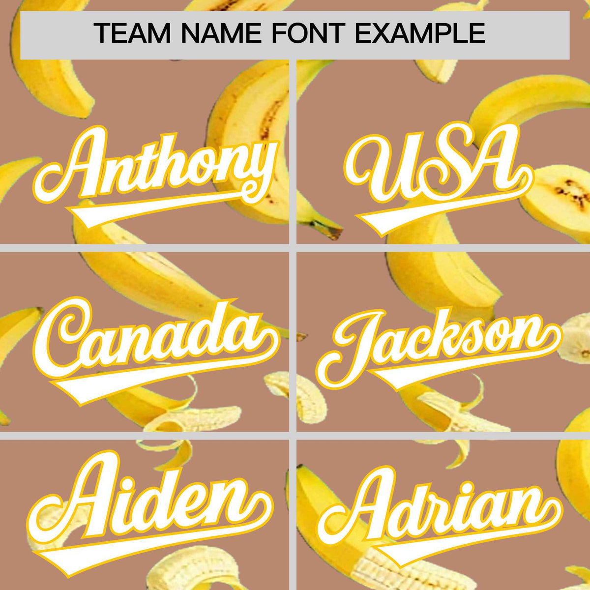 Custom Coffee Banana Graffiti Pattern Fashion Authentic Baseball Jersey | Graffiti Pattern | Embroidery&Dye-sublimation printing | KXKSHOP