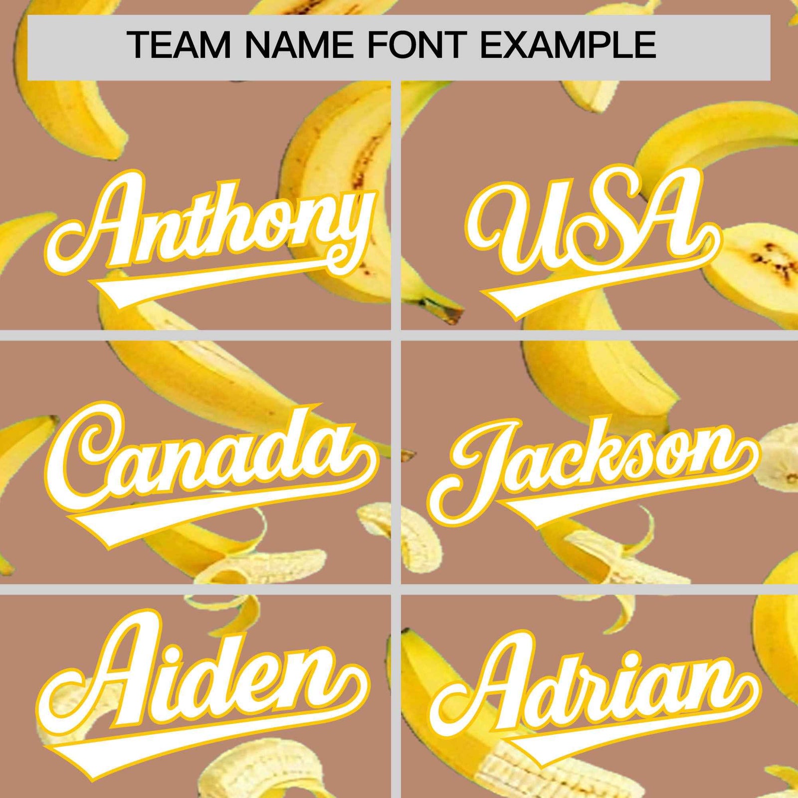 Custom Coffee Banana Graffiti Pattern Fashion Authentic Baseball Jersey | Graffiti Pattern | Embroidery&Dye-sublimation printing | KXKSHOP