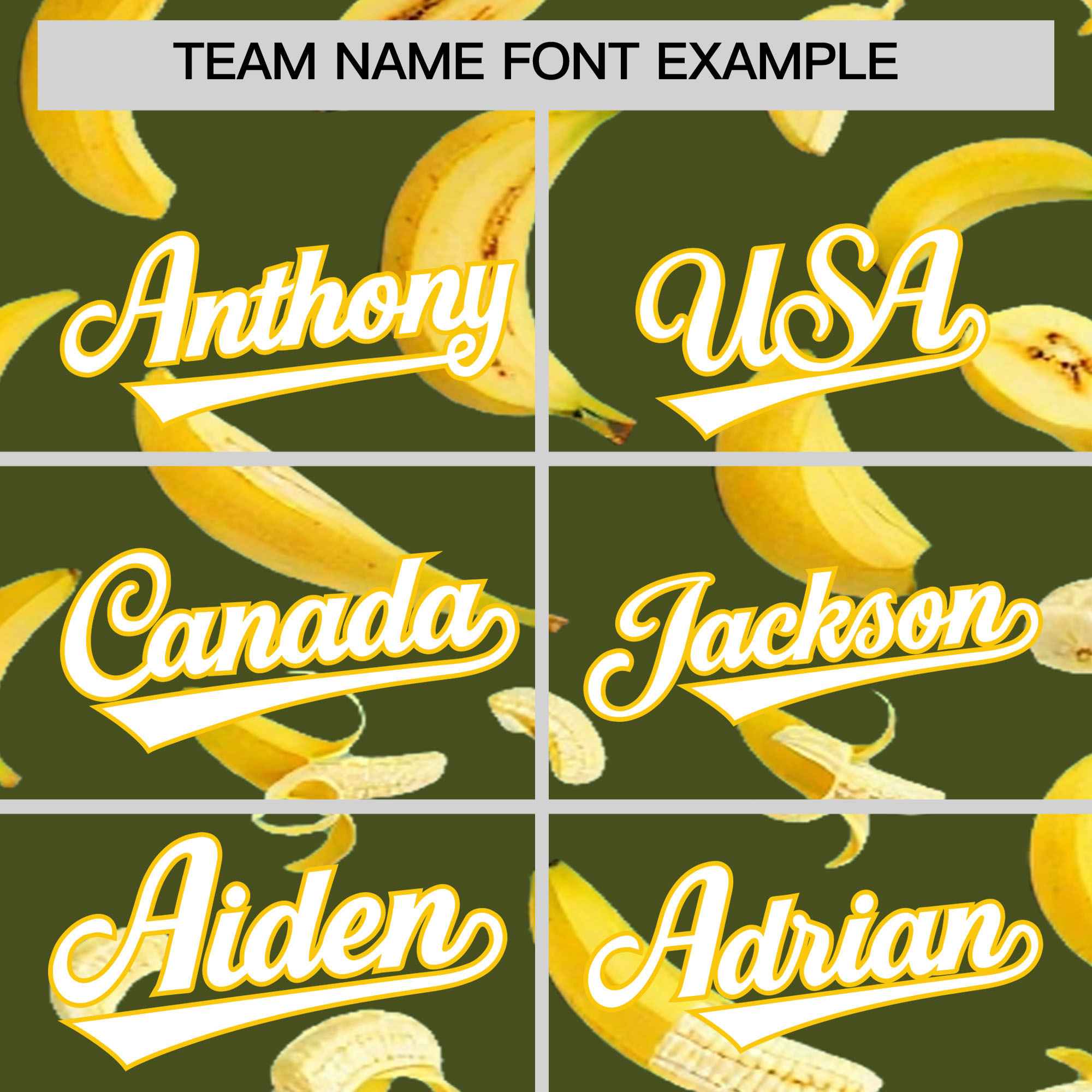 Custom Olive Banana Graffiti Pattern Fashion Authentic Baseball Jersey | Graffiti Pattern | Embroidery&Dye-sublimation printing | KXKSHOP