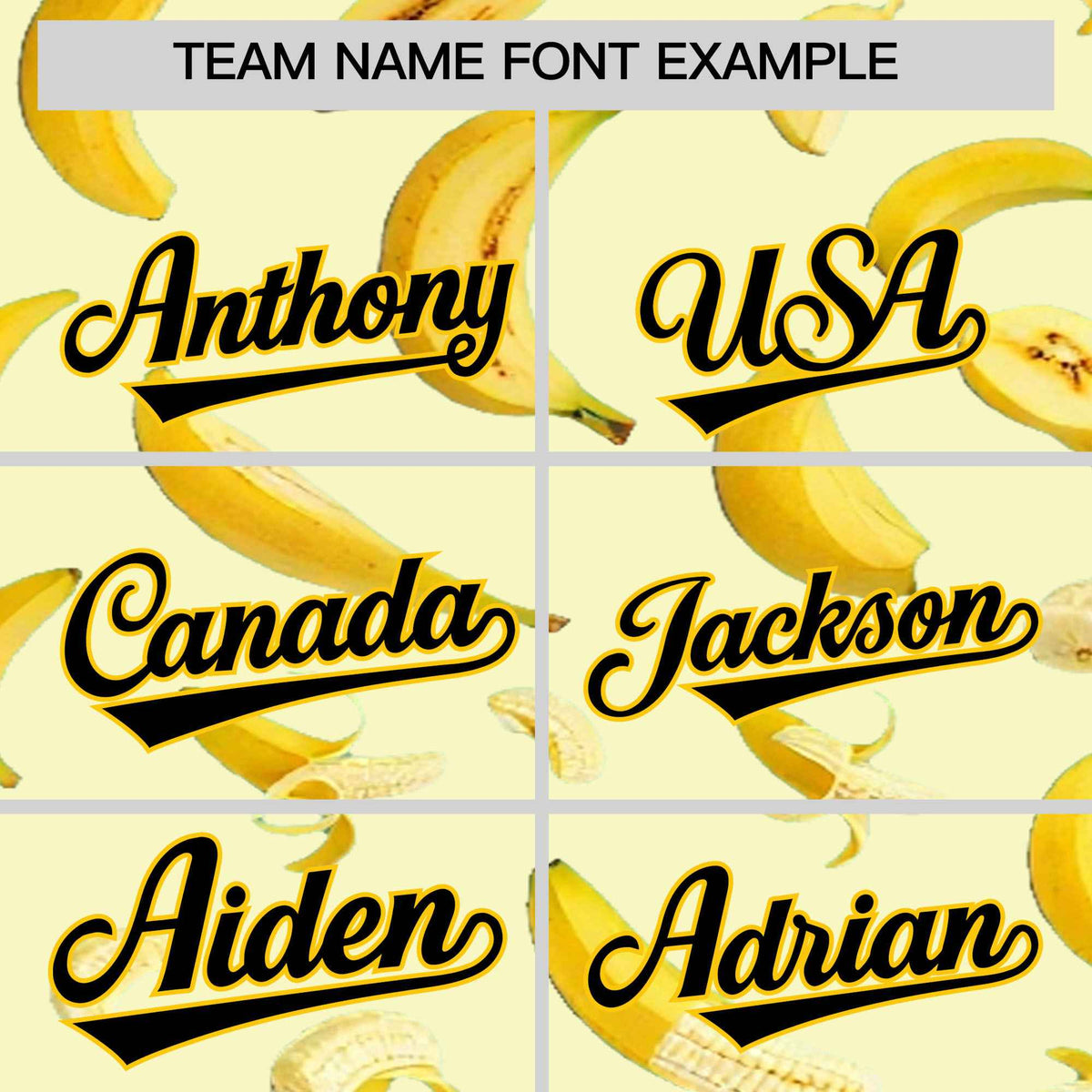 Custom Cream Banana Graffiti Pattern Fashion Authentic Baseball Jersey | Graffiti Pattern | Embroidery&Dye-sublimation printing | KXKSHOP