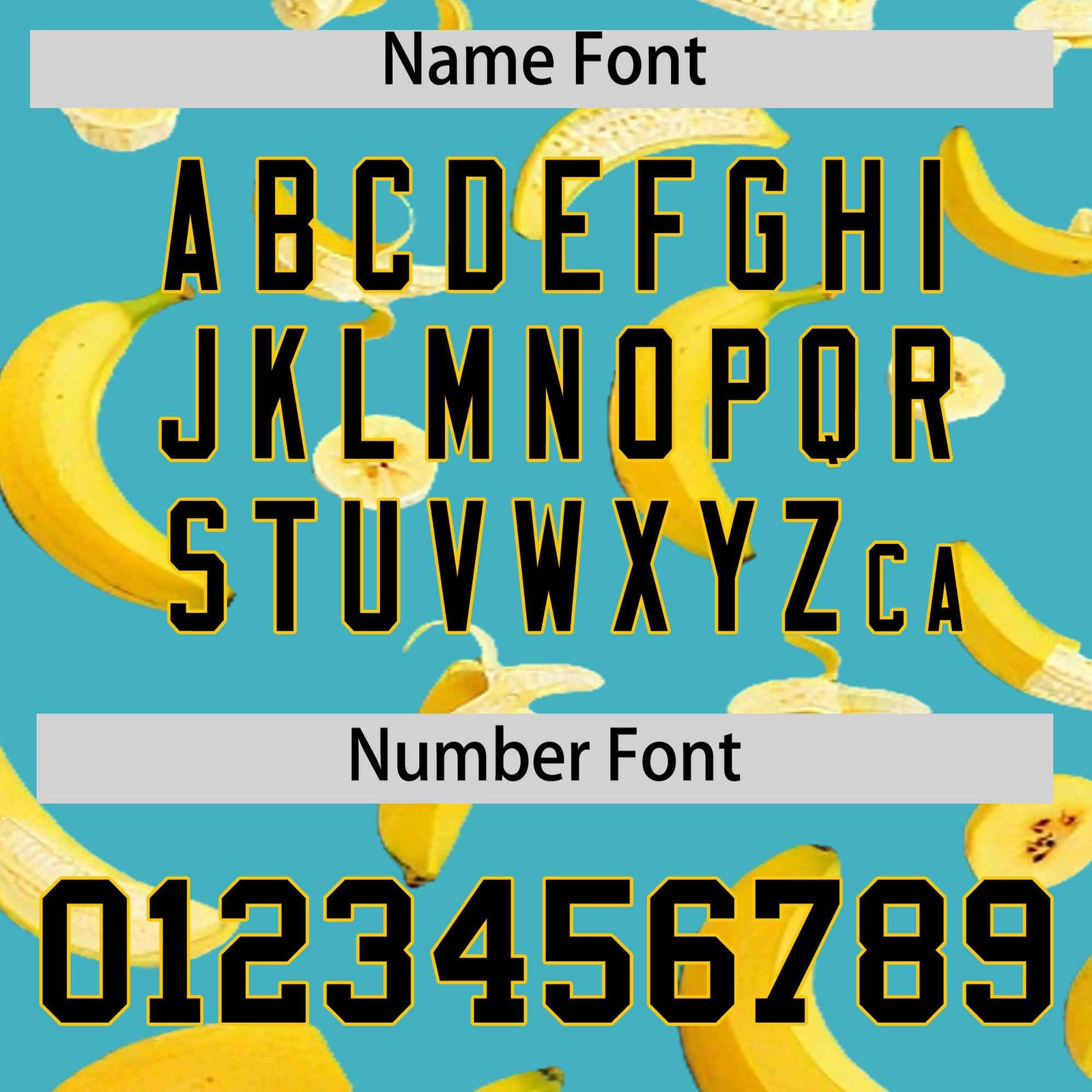 Custom Teal Banana Graffiti Pattern Fashion Authentic Baseball Jersey | Graffiti Pattern | Embroidery&Dye-sublimation printing | KXKSHOP