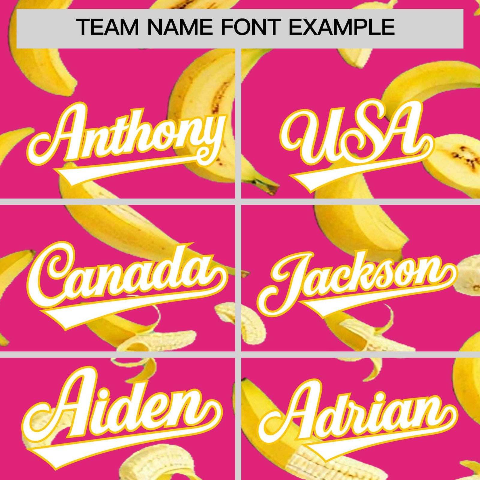 Custom Rose Red Banana Graffiti Pattern Fashion Authentic Baseball Jersey | Graffiti Pattern | Embroidery&Dye-sublimation printing | KXKSHOP