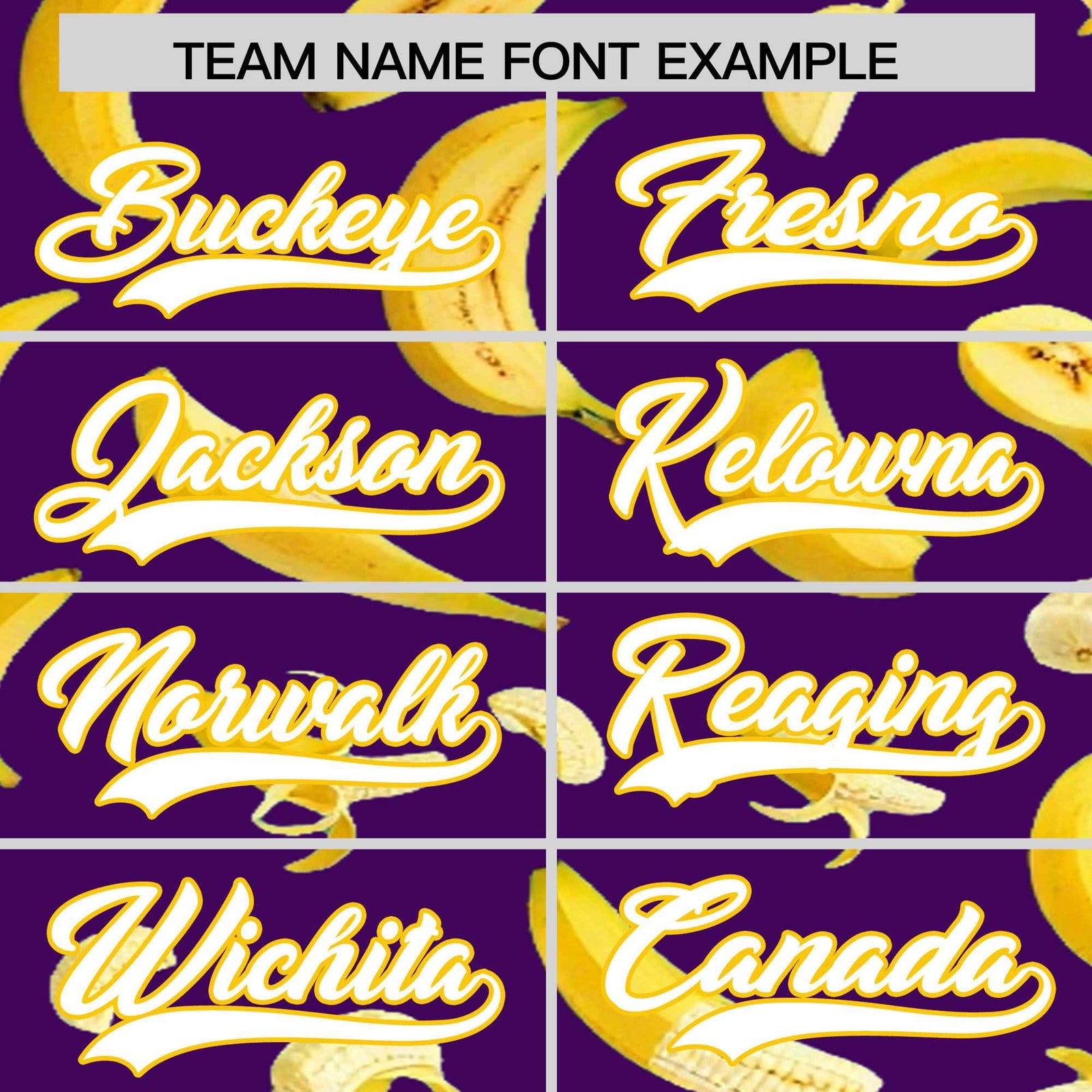 Custom Purple-02 Banana Graffiti Pattern Fashion Authentic Baseball Jersey | Graffiti Pattern | Embroidery&Dye-sublimation printing | KXKSHOP