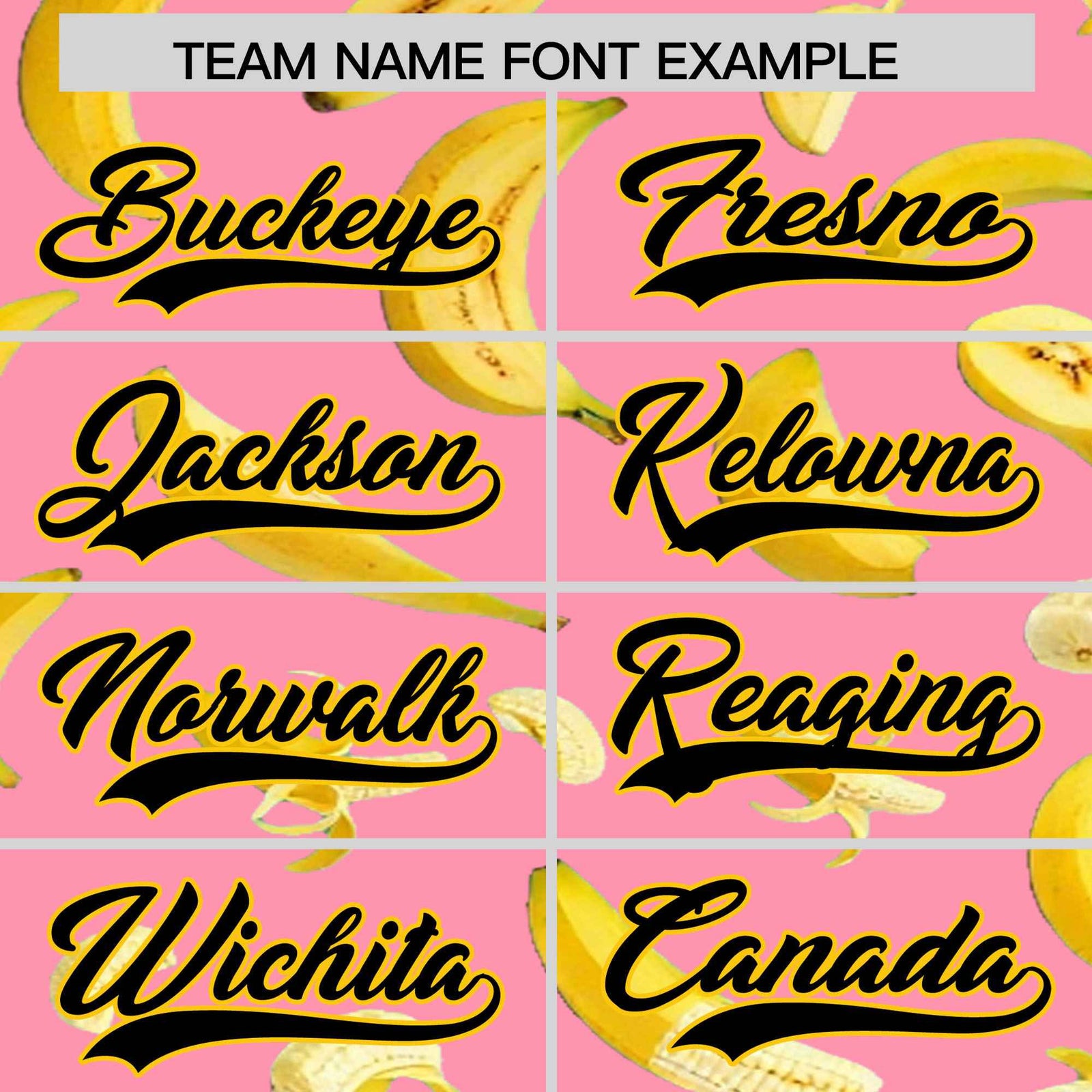 Custom Light Pink Banana Graffiti Pattern Fashion Authentic Baseball Jersey | Graffiti Pattern | Embroidery&Dye-sublimation printing | KXKSHOP