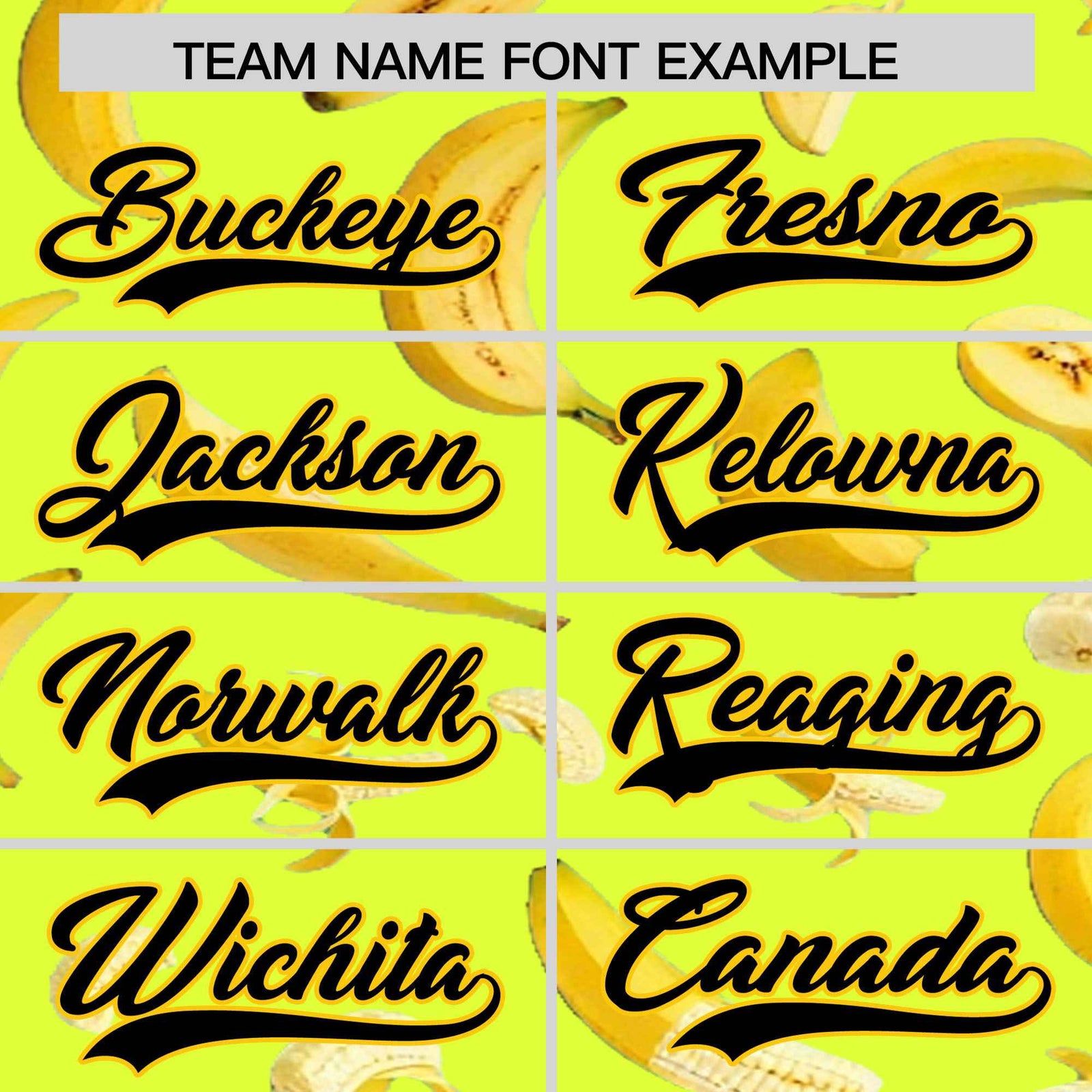 Custom Fluorescent Green Banana Graffiti Pattern Fashion Authentic Baseball Jersey | Graffiti Pattern | Embroidery&Dye-sublimation printing | KXKSHOP