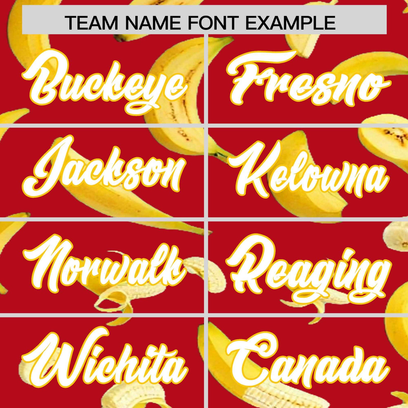 Custom Red Banana Graffiti Pattern Fashion Authentic Baseball Jersey | Graffiti Pattern | Embroidery&Dye-sublimation printing | KXKSHOP