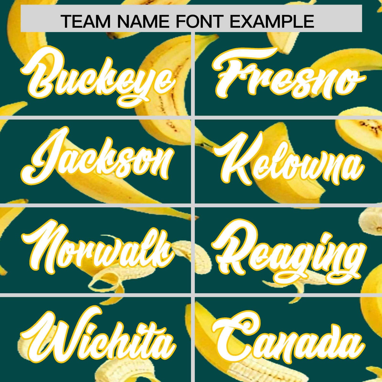 Custom Midnight Green Banana Graffiti Pattern Fashion Authentic Baseball Jersey | Graffiti Pattern | Embroidery&Dye-sublimation printing | KXKSHOP