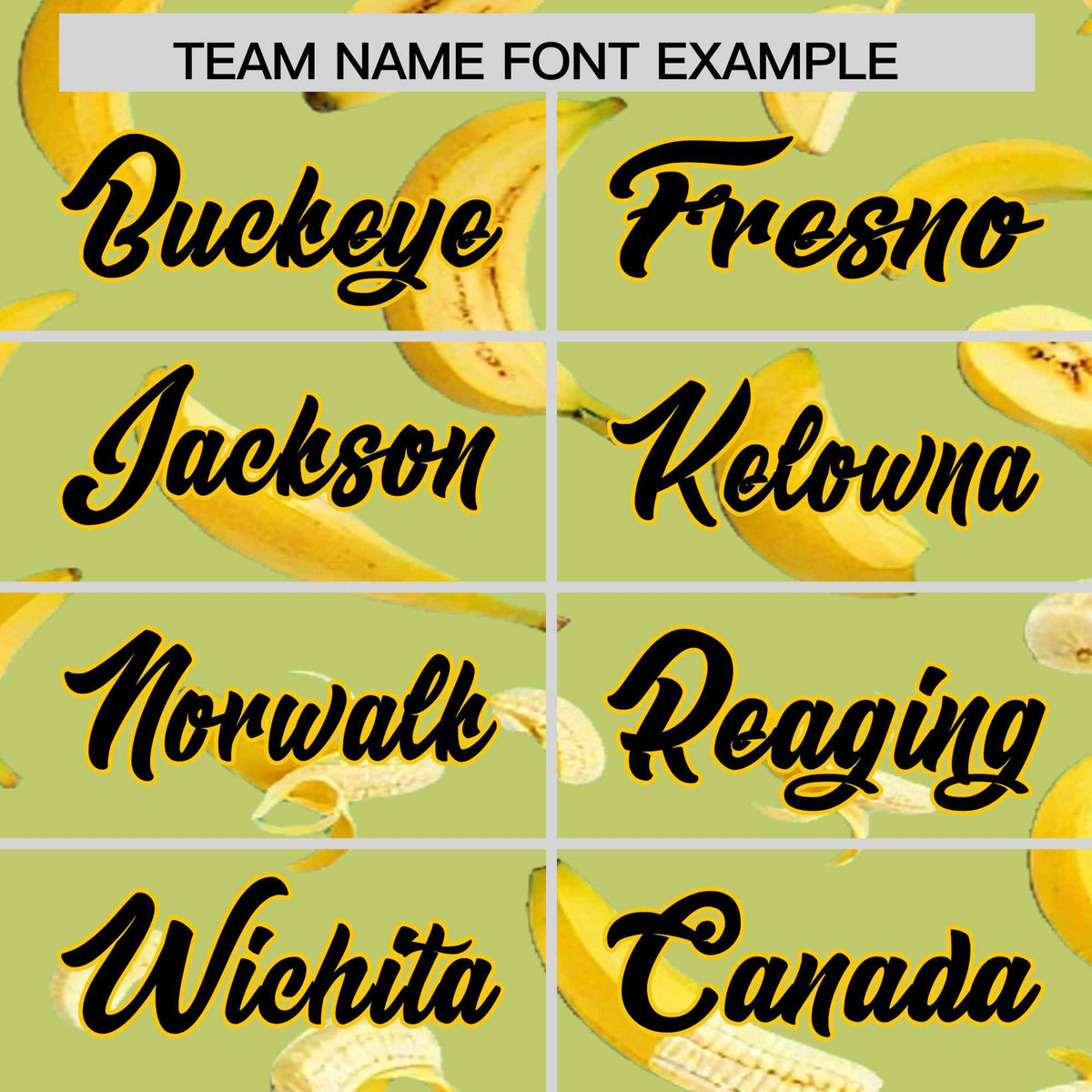 Custom Champagne Banana Graffiti Pattern Fashion Authentic Baseball Jersey | Graffiti Pattern | Embroidery&amp;Dye-sublimation printing | KXKSHOP