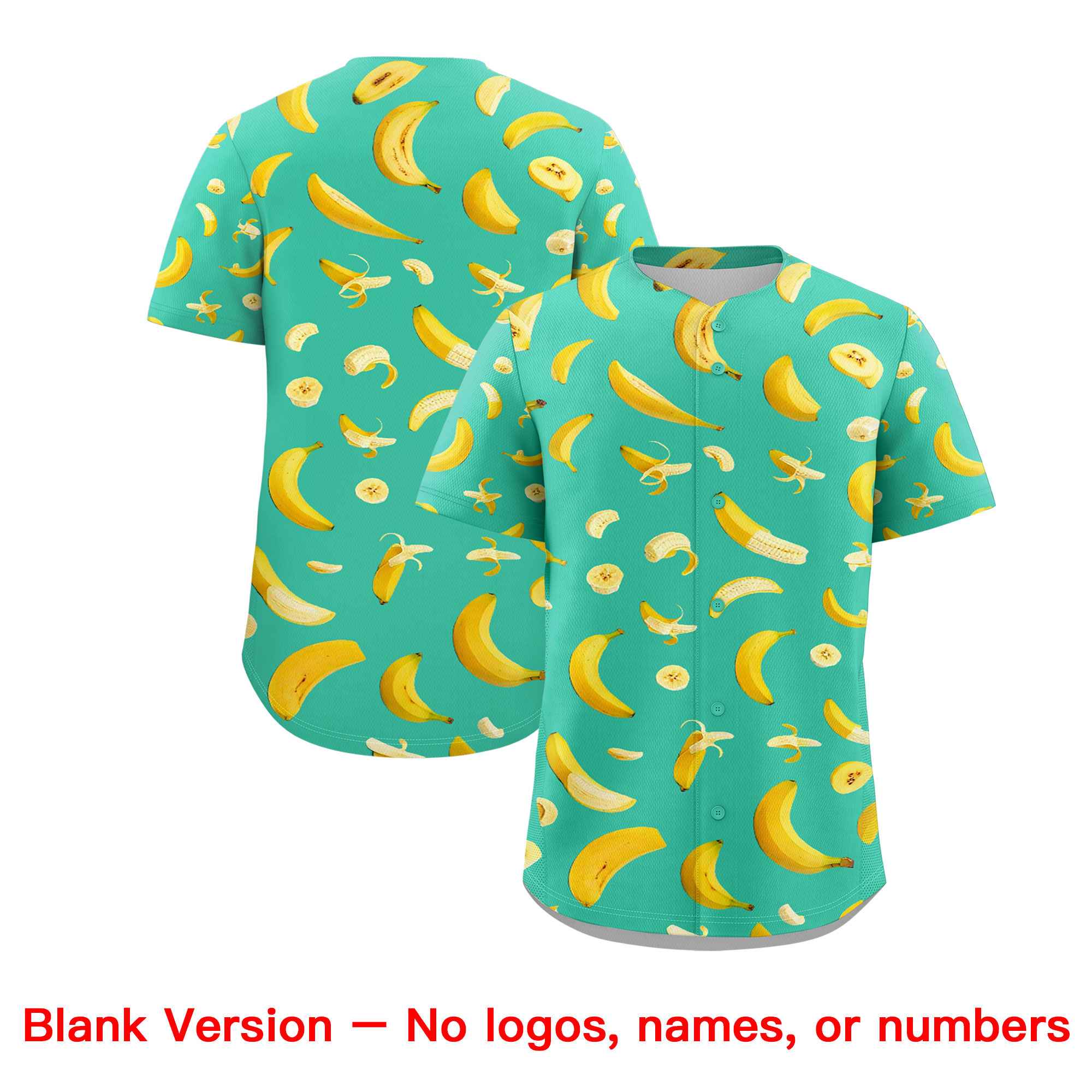 Custom Bright Green Banana Graffiti Pattern Fashion Authentic Baseball Jersey | Graffiti Pattern | Embroidery&Dye-sublimation printing | KXKSHOP