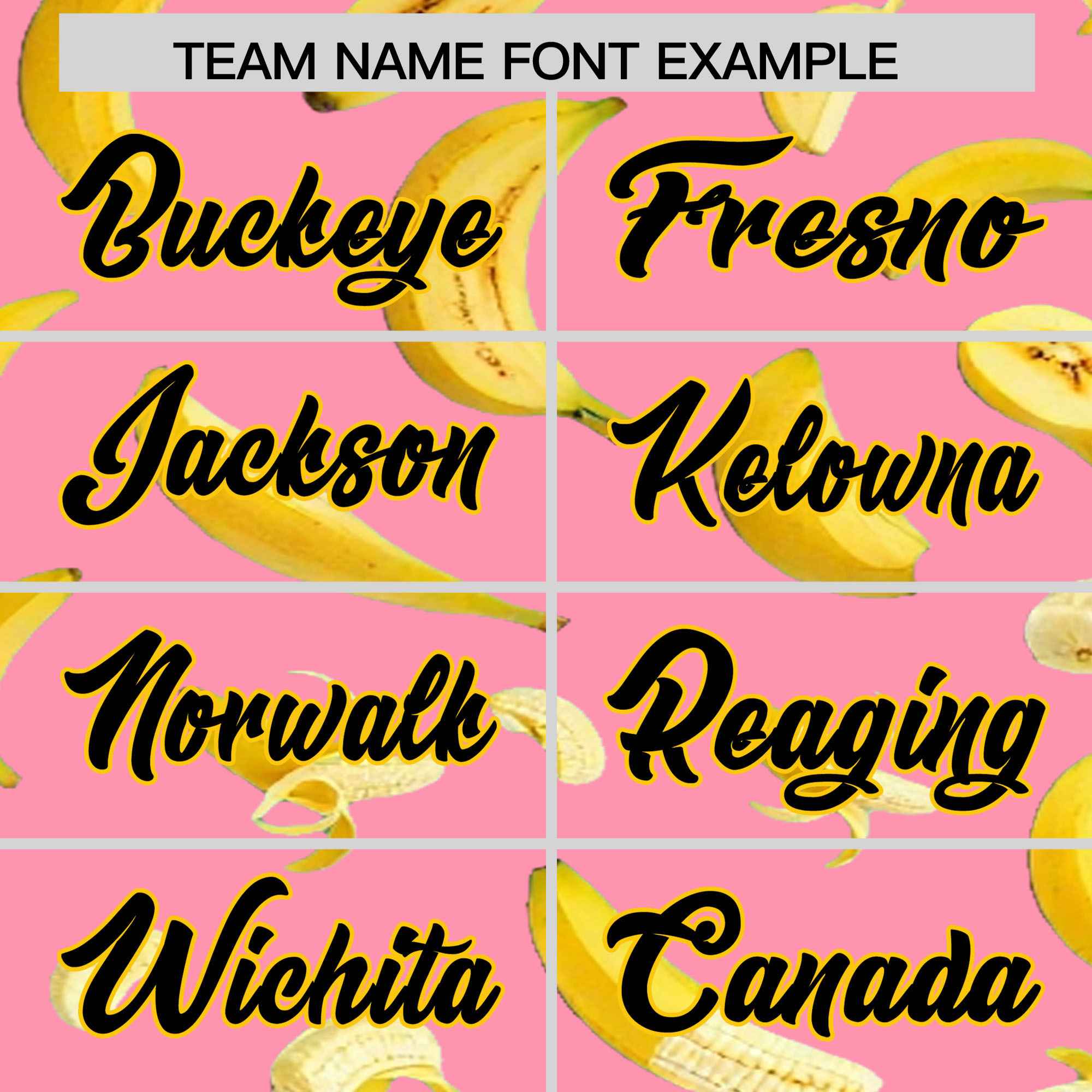 Custom Light Pink Banana Graffiti Pattern Fashion Authentic Baseball Jersey | Graffiti Pattern | Embroidery&Dye-sublimation printing | KXKSHOP