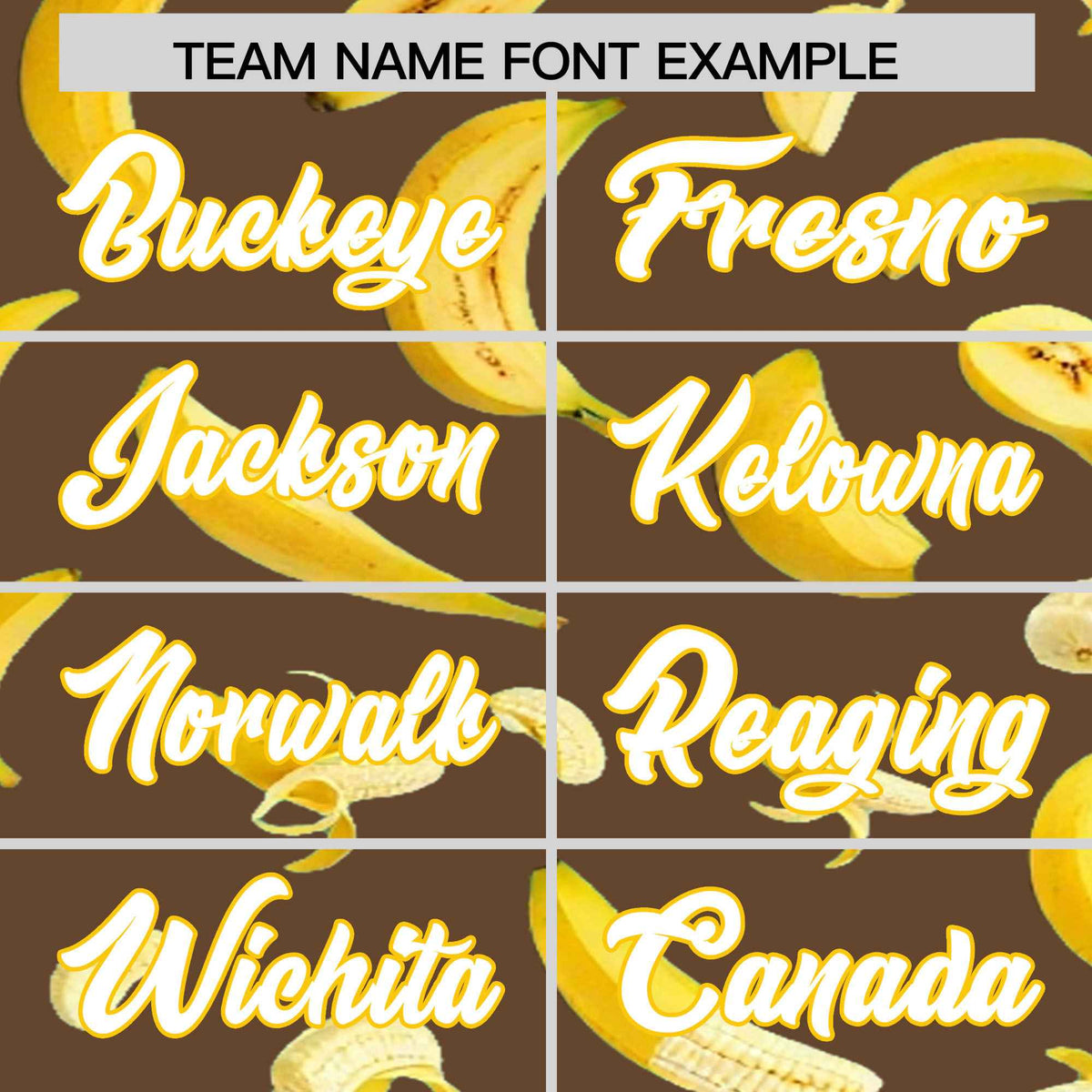 Custom Light Brown Banana Graffiti Pattern Fashion Authentic Baseball Jersey | Graffiti Pattern | Embroidery&amp;Dye-sublimation printing | KXKSHOP