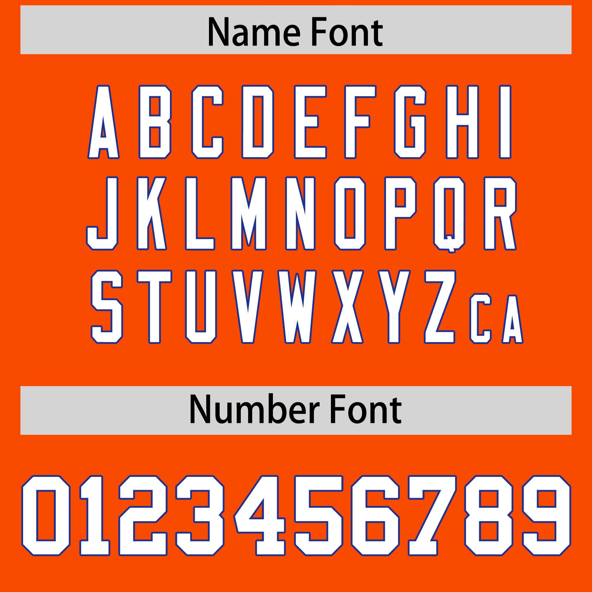 Custom Orange Royal Blue Star Pattern Thick Stripes Baseball Jersey