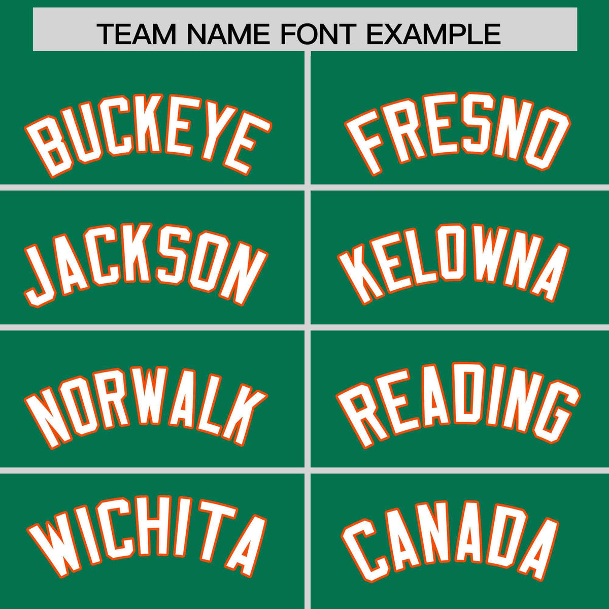 Custom Kelly Green Orange Star Pattern Thick Stripes Baseball Jersey