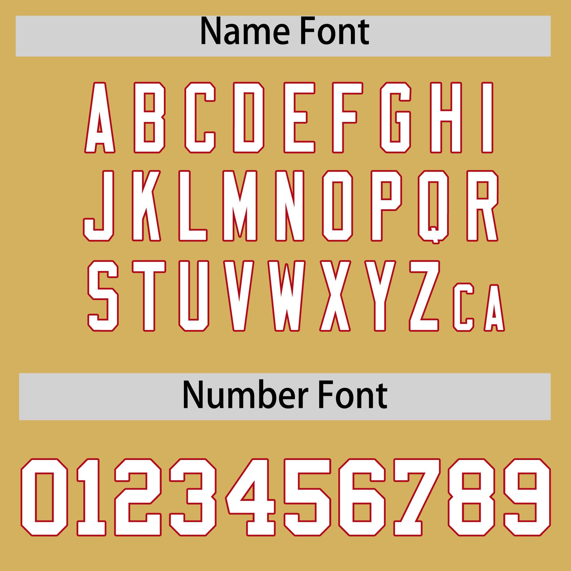 Custom Old Gold Red Star Pattern Thick Stripes Baseball Jersey| KXKSHOP