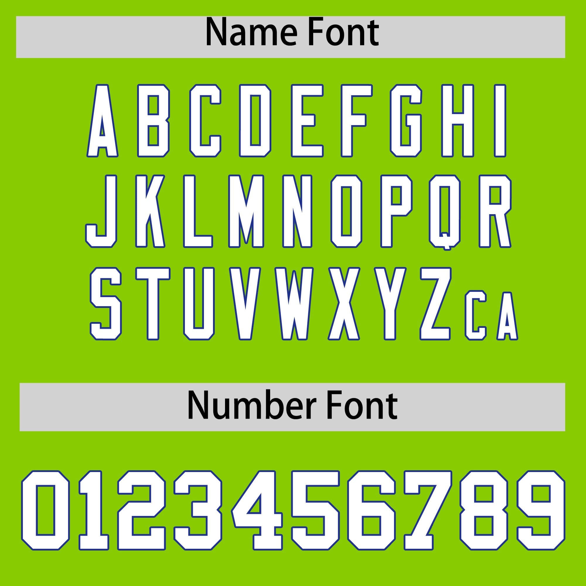 Custom Neon Green Royal Blue Star Pattern Thick Stripes Baseball Jersey| KXKSHOP