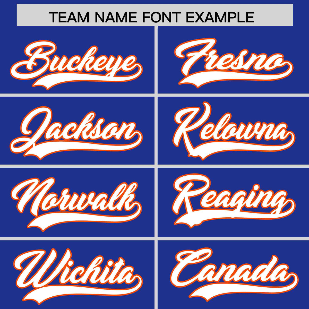 Custom Royal Blue Orange Star Pattern Thick Stripes Baseball Jersey